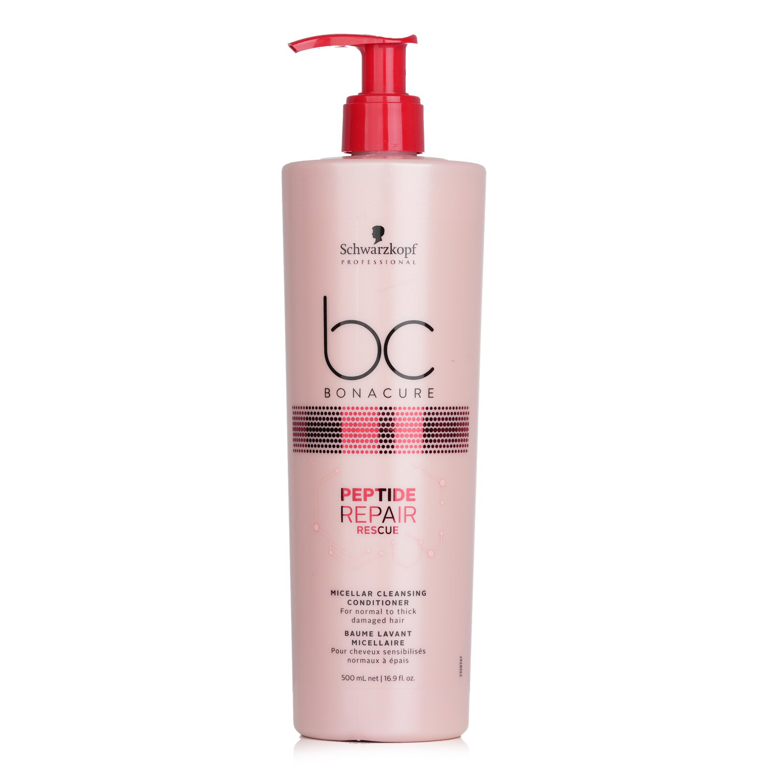 Schwarzkopf BC Bonacure Peptide Repair Rescue Micellar Cleansing Conditioner (For Normal to Thick Damaged Hair) (Exp. Date: 03/2023) 500ml/16.9oz