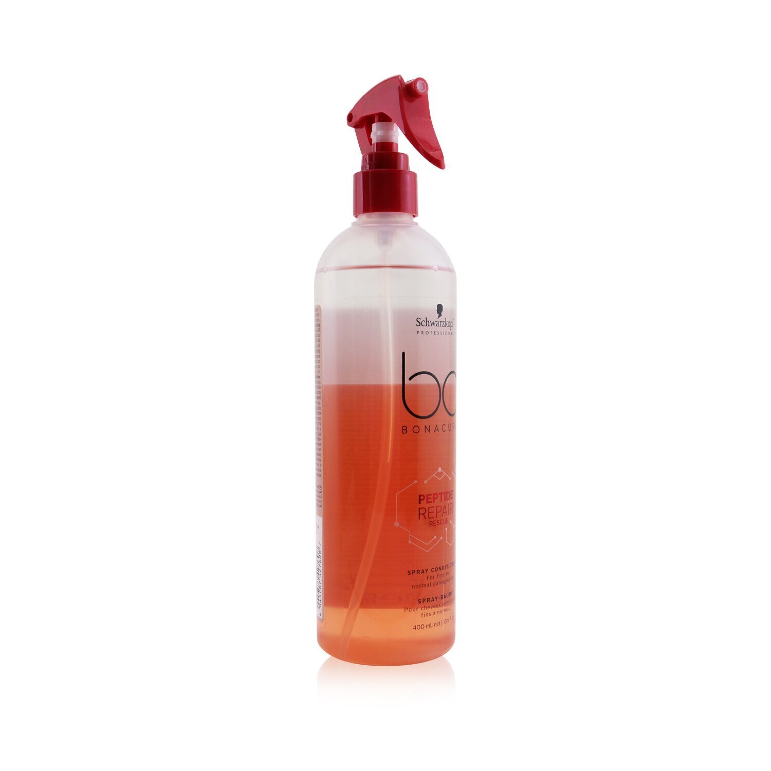 Schwarzkopf BC Bonacure Peptide Repair Rescue Spray Conditioner (For Fine to Normal Damaged Hair) (Exp. Date: 05/2023) 400ml/13.5oz