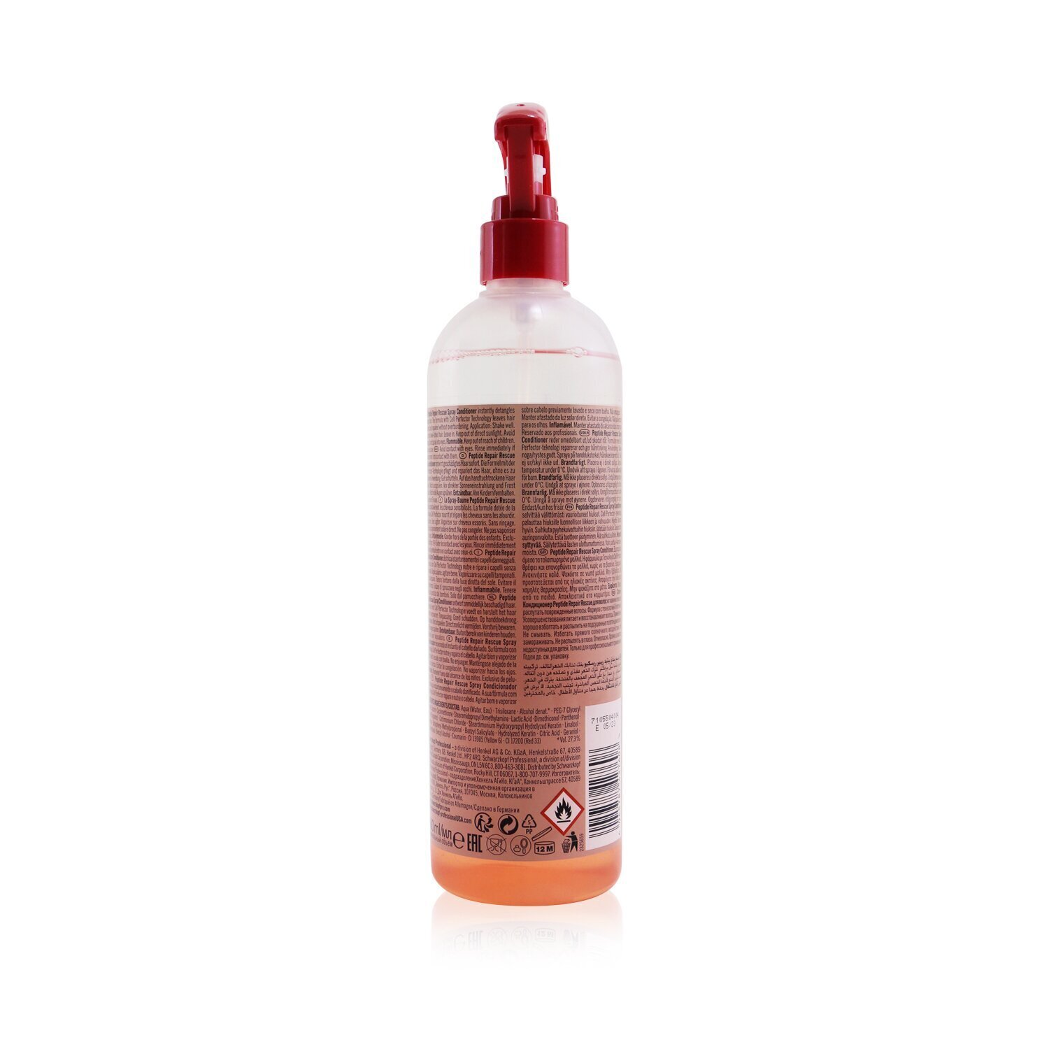 Schwarzkopf BC Bonacure Peptide Repair Rescue Spray Conditioner (For Fine to Normal Damaged Hair) (Exp. Date: 05/2023) 400ml/13.5oz