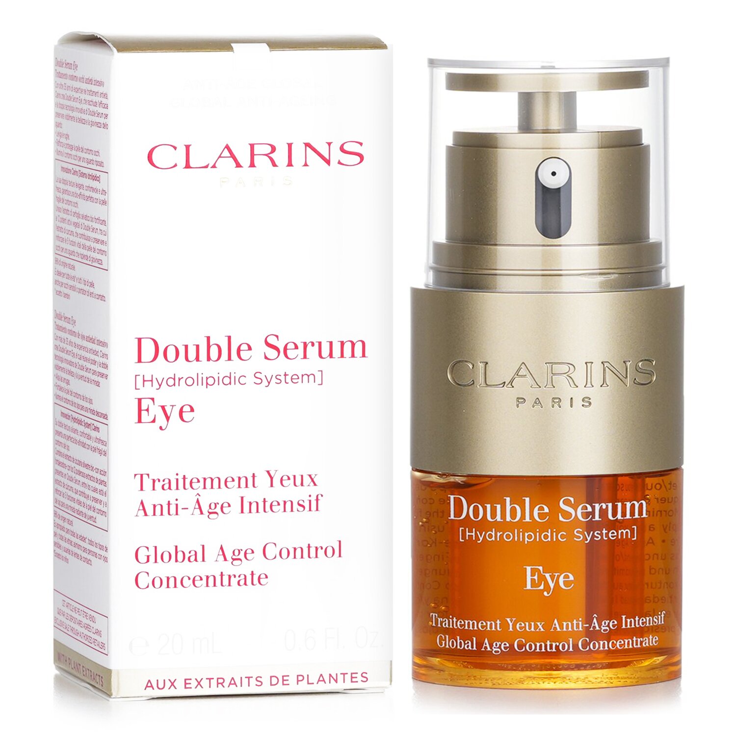 Clarins Double Serum Eye (Hydrolipidic System) Global Age Control Concentrate 20ml/0.6oz