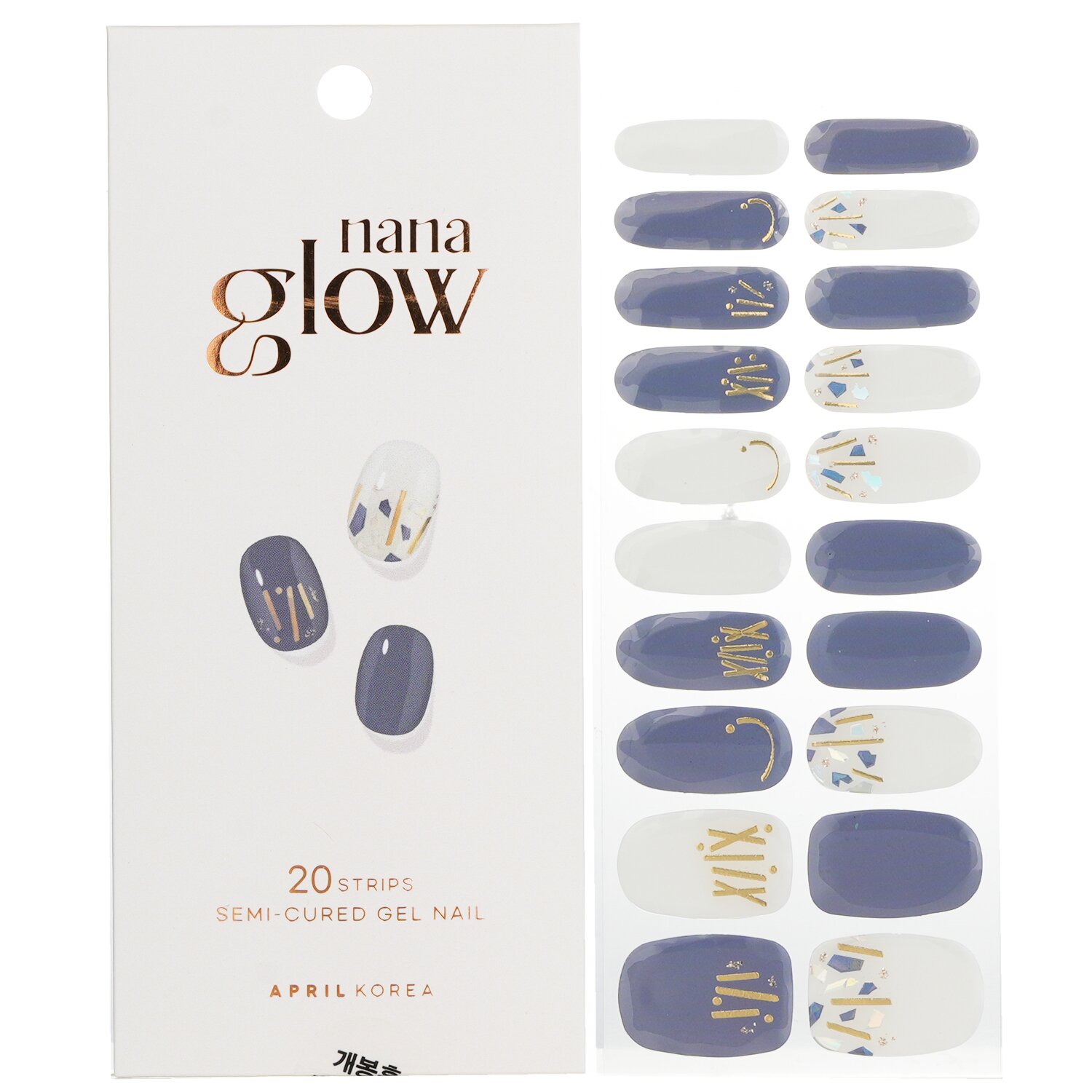 April Korea Nanaglow Nail Sticker 20pcs