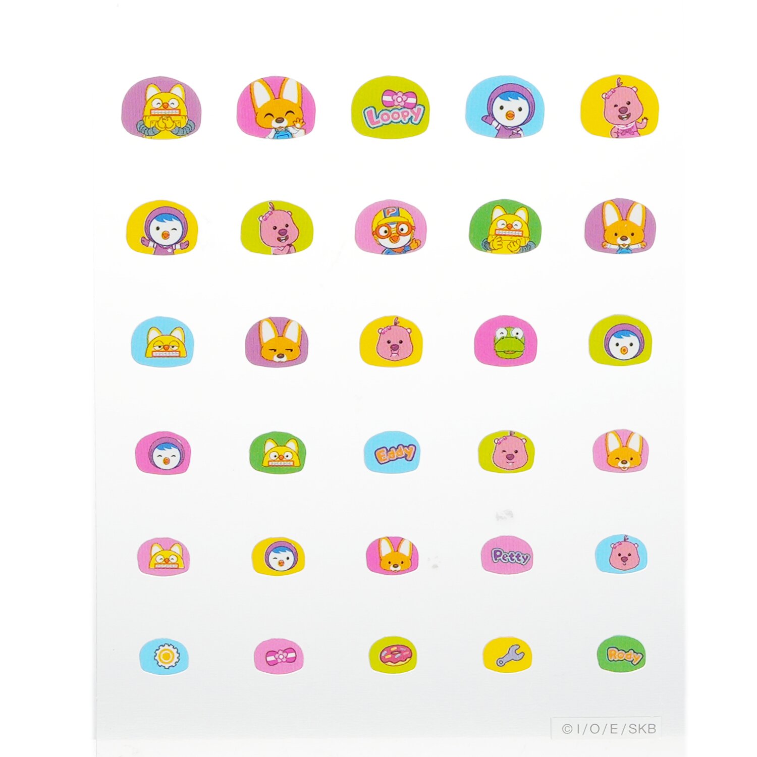 April Korea Pororo Nail Sticker 1pack