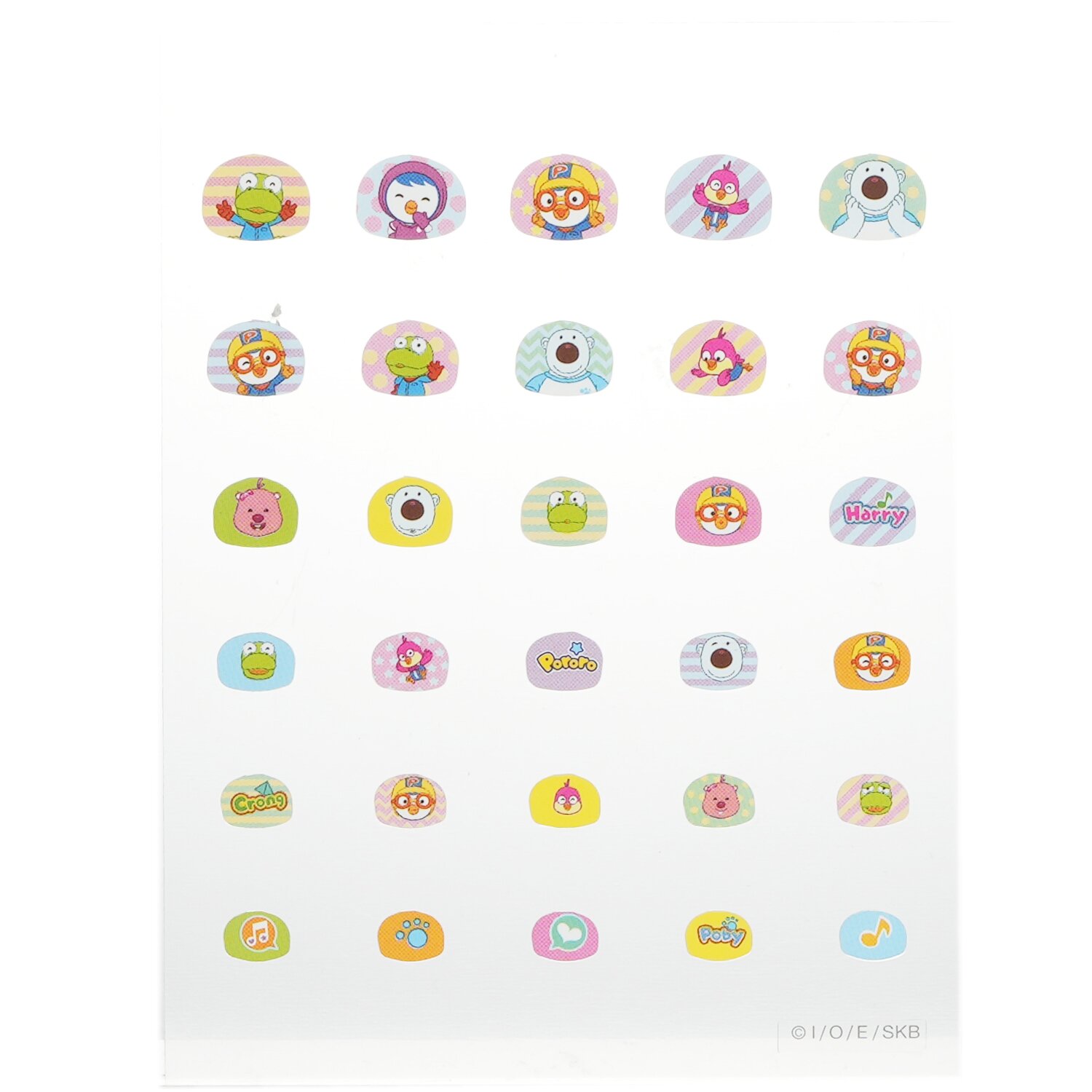 April Korea Pororo Nail Sticker 1pack