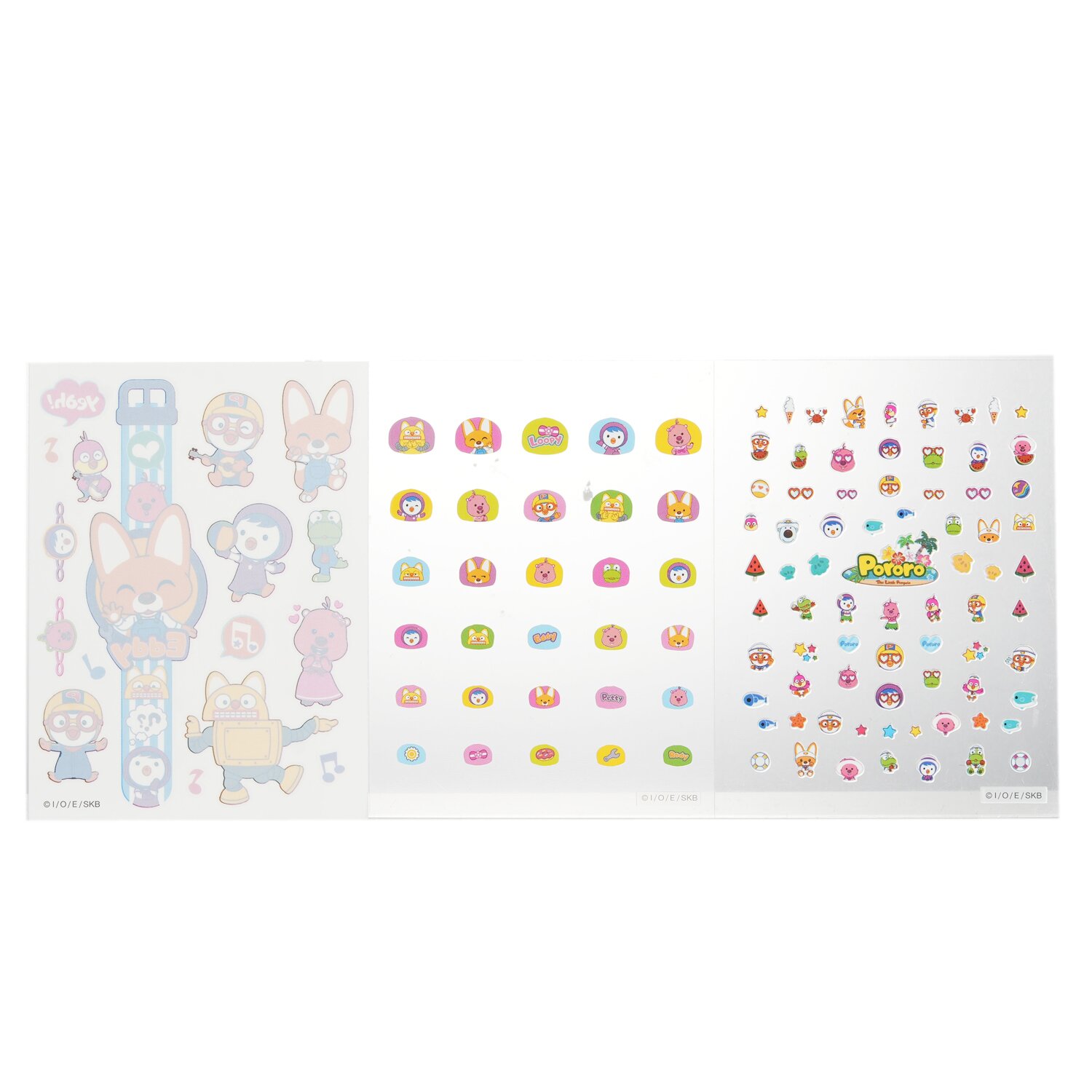 April Korea Pororo Nail + Hand Tattoo 1pc