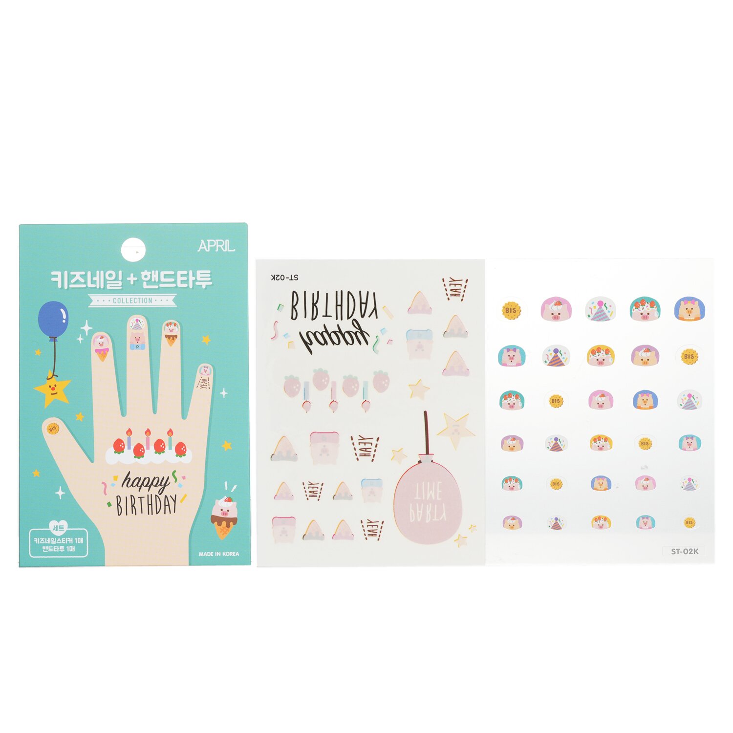 April Korea April Nail + Hand Tattoo 1pc
