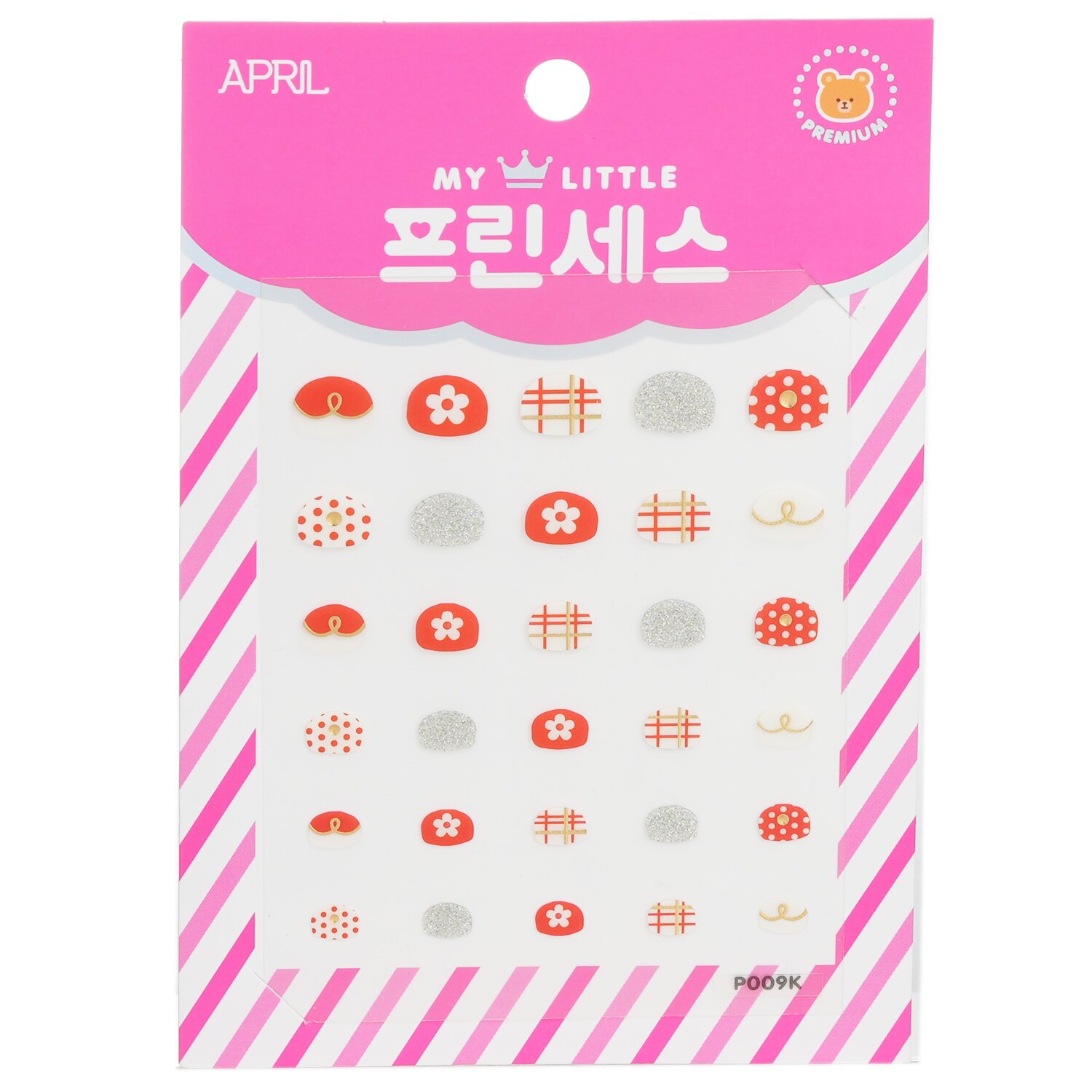 April Korea ملصق أظافر الأميرة للأطفال 1pack