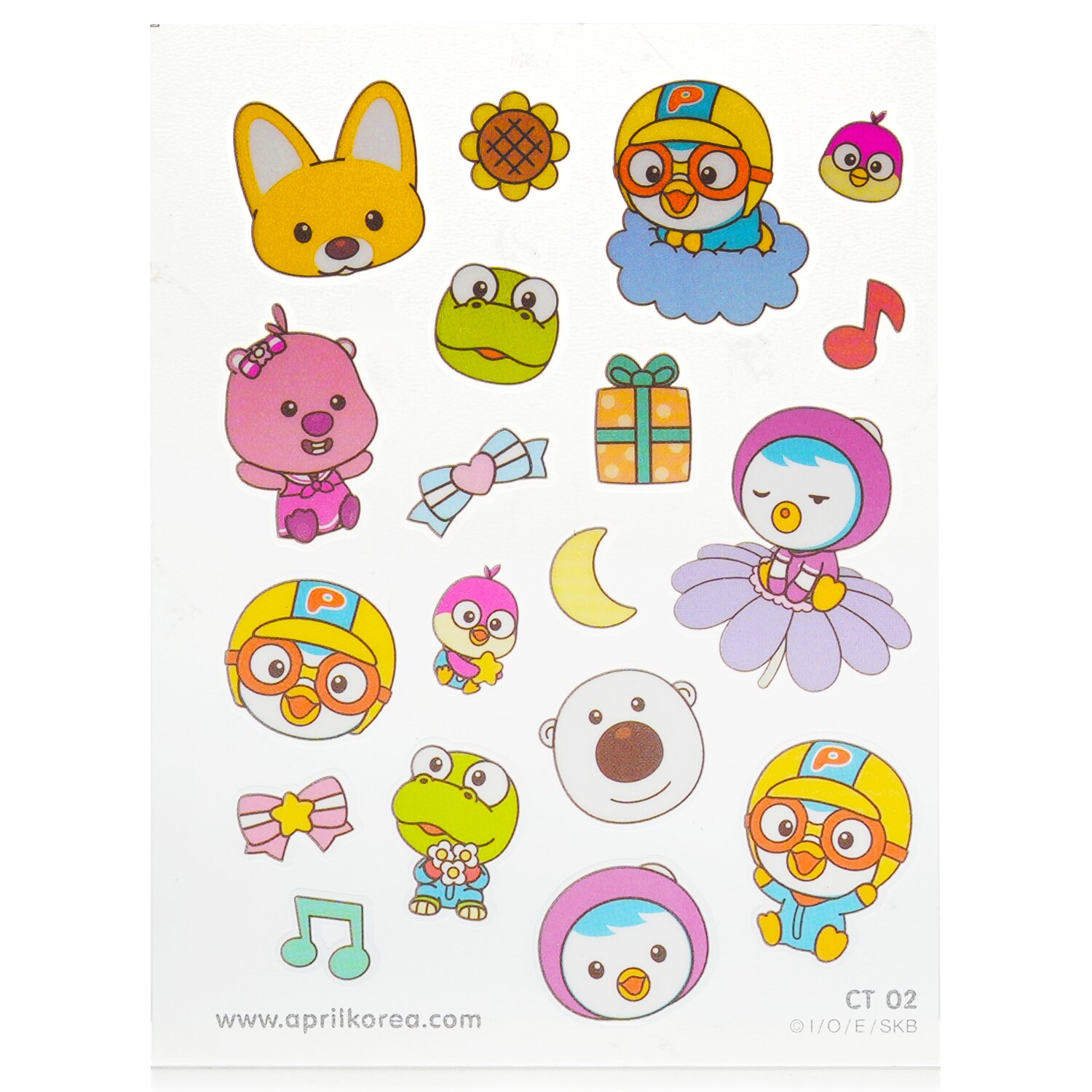 April Korea Pororo Body Sticker 1pc