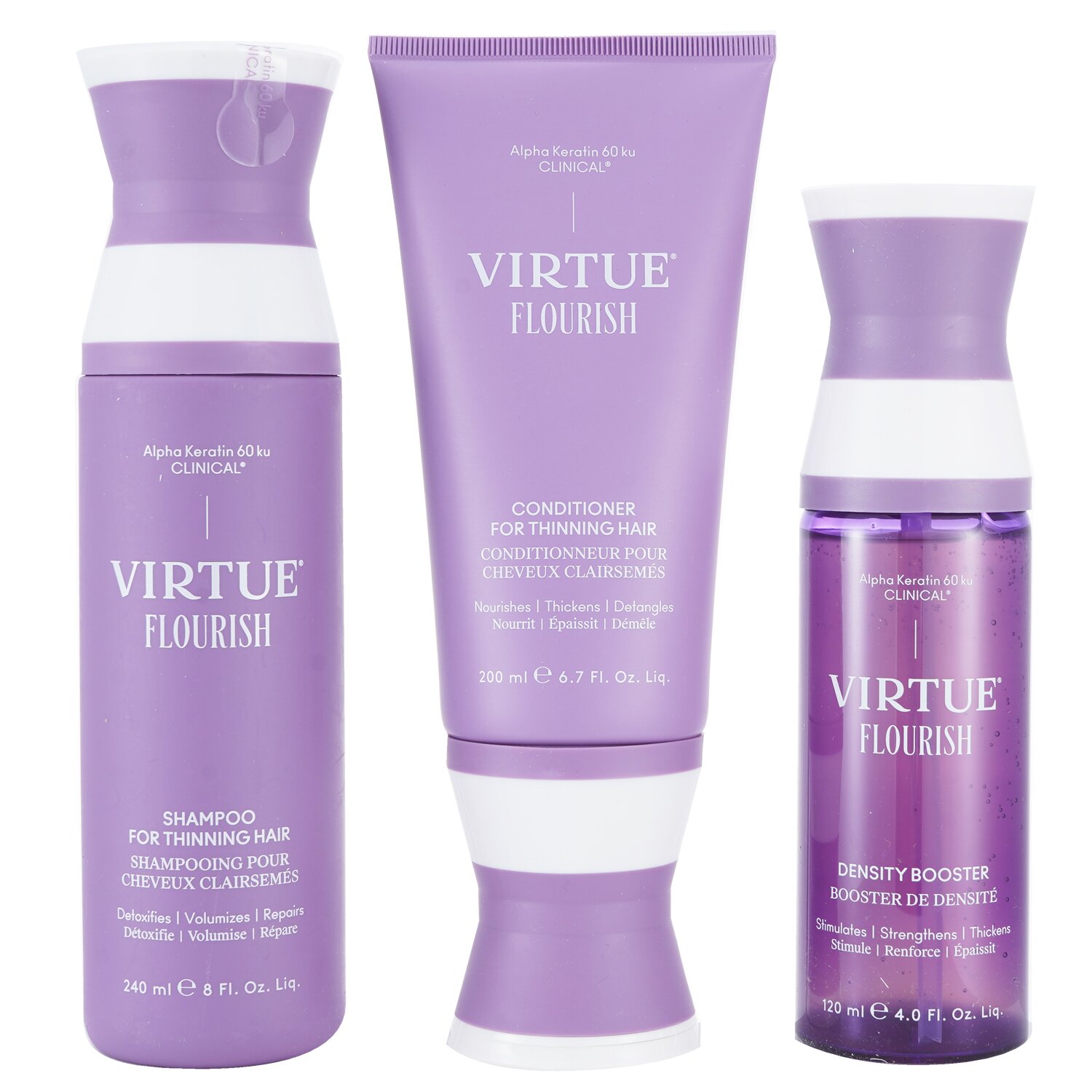 Virtue Flourish Hair Rejuvenation Treatment Set 3pcs