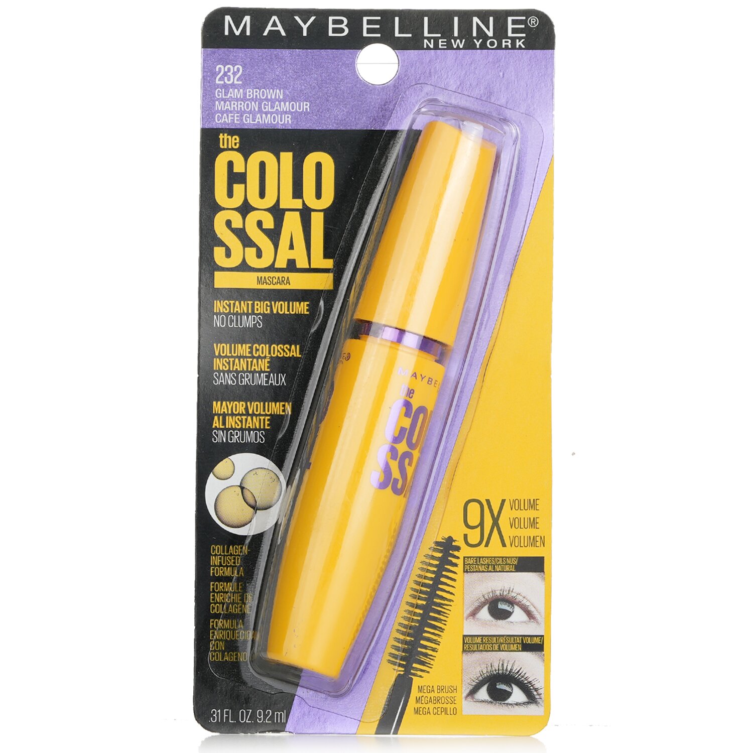Maybelline The Colossal Washable Mascara 9.2ml/0.31oz