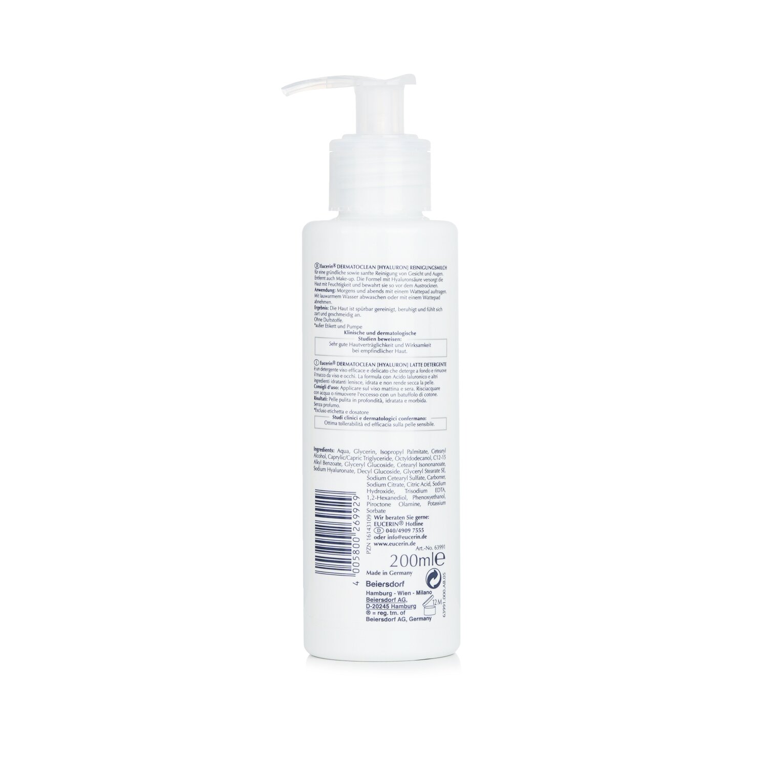Eucerin DermatoClean Latte Detergente 200ml