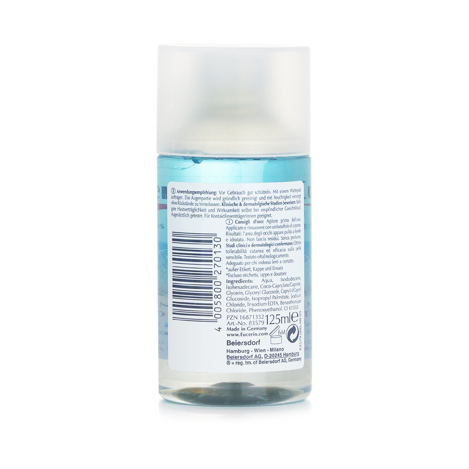 Eucerin Płyn do demakijażu oczu 125ml