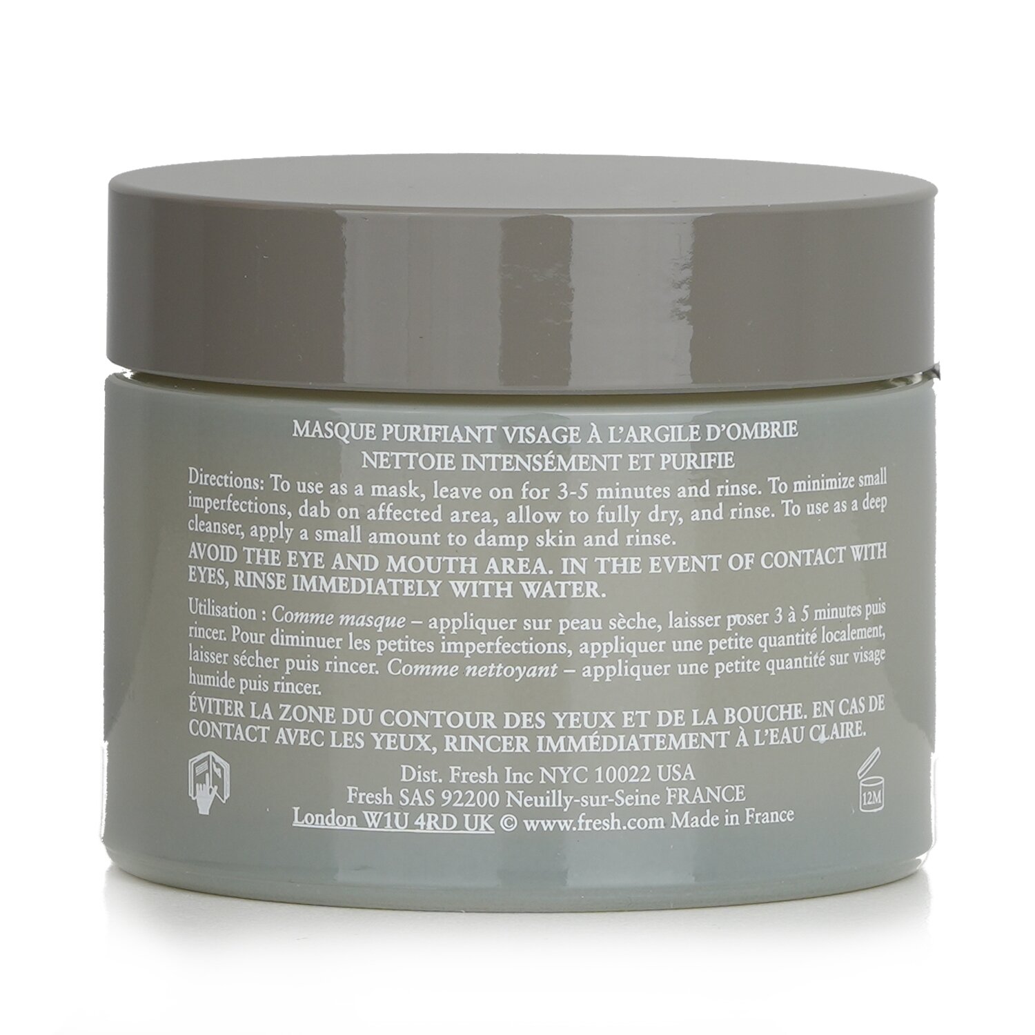 Fresh Mặt nạ thanh lọc đất sét Umbrian - Dành cho da thường đến da dầu 100ml/3.3oz