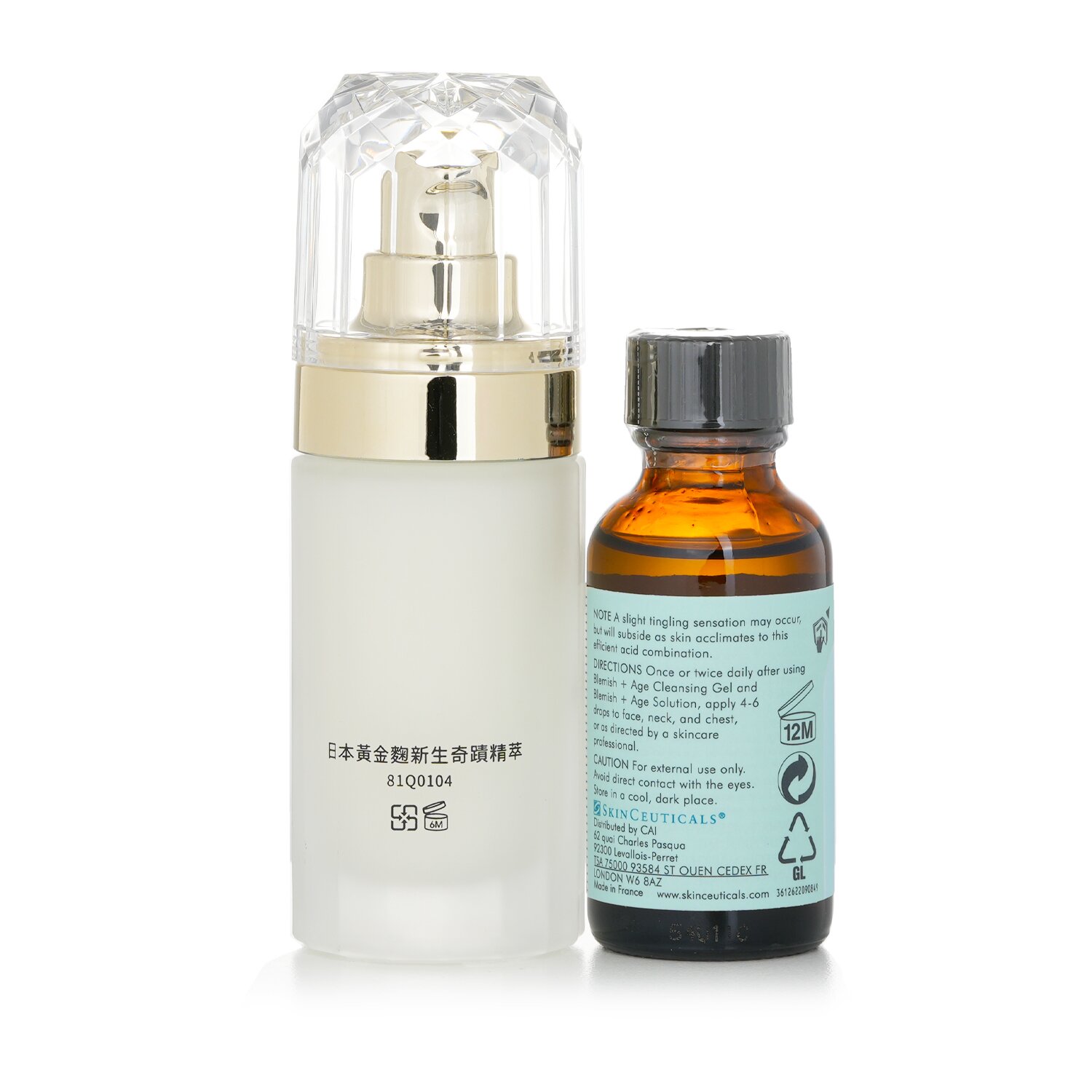 Skin Ceuticals Blemish + Age Defense 30ml (Free: Natural Beauty BIO UP Firming Serum 40ml) 2pcs