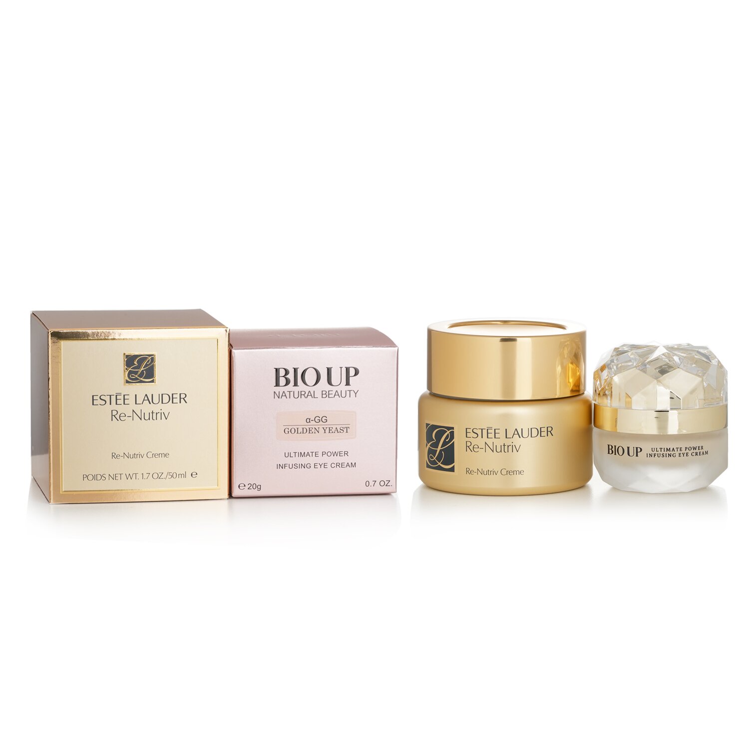 Estee Lauder Re-Nutriv Cream 50ml (Free: Natural Beauty BIO UP Eye Cream 20g) 2pcs