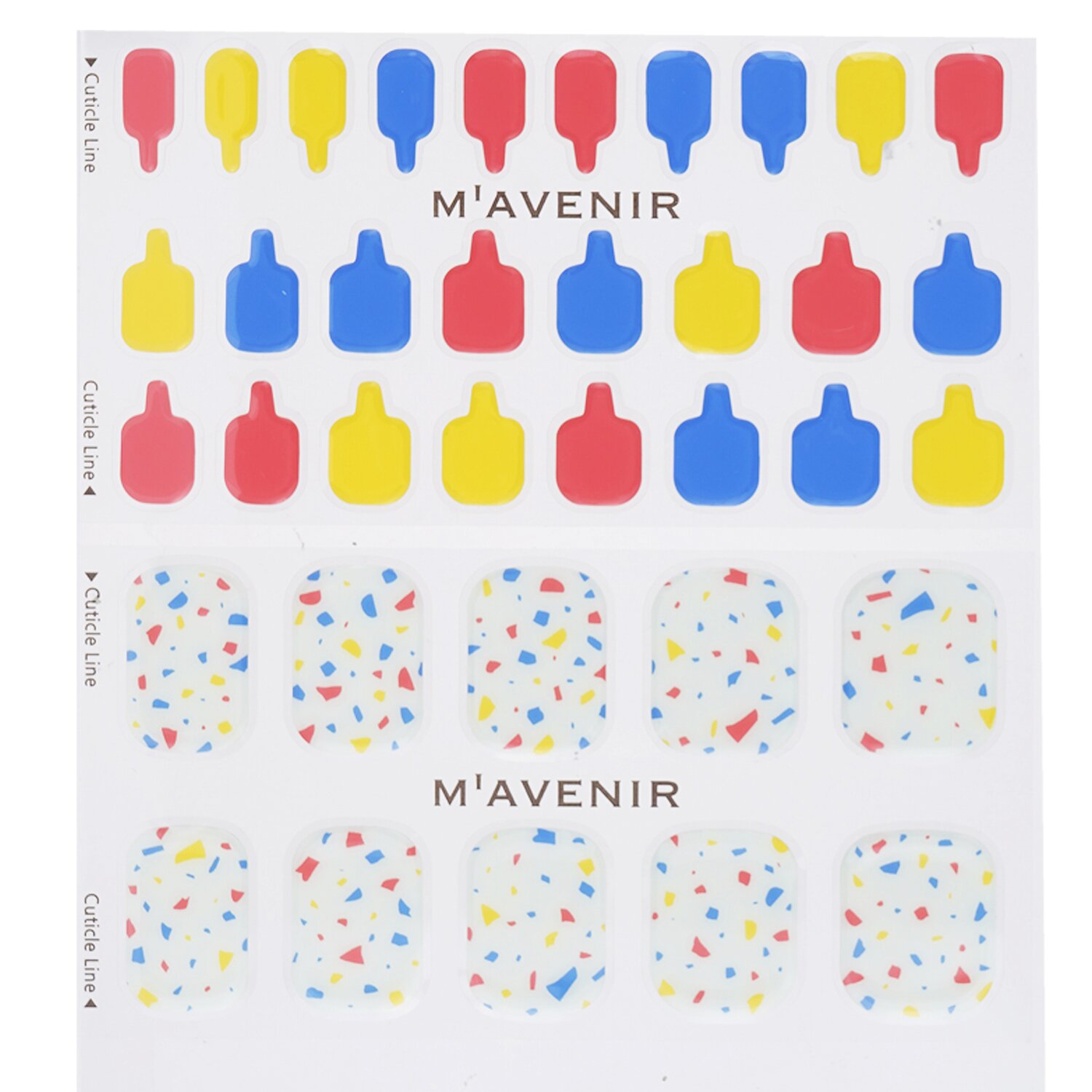 Mavenir Nail Sticker (Assorted Colour) 36pcs