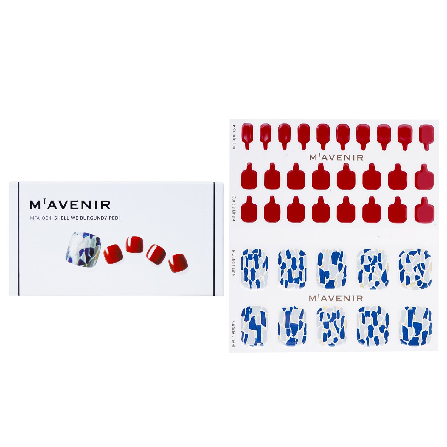 Mavenir Nail Sticker (Patterned) 36pcs