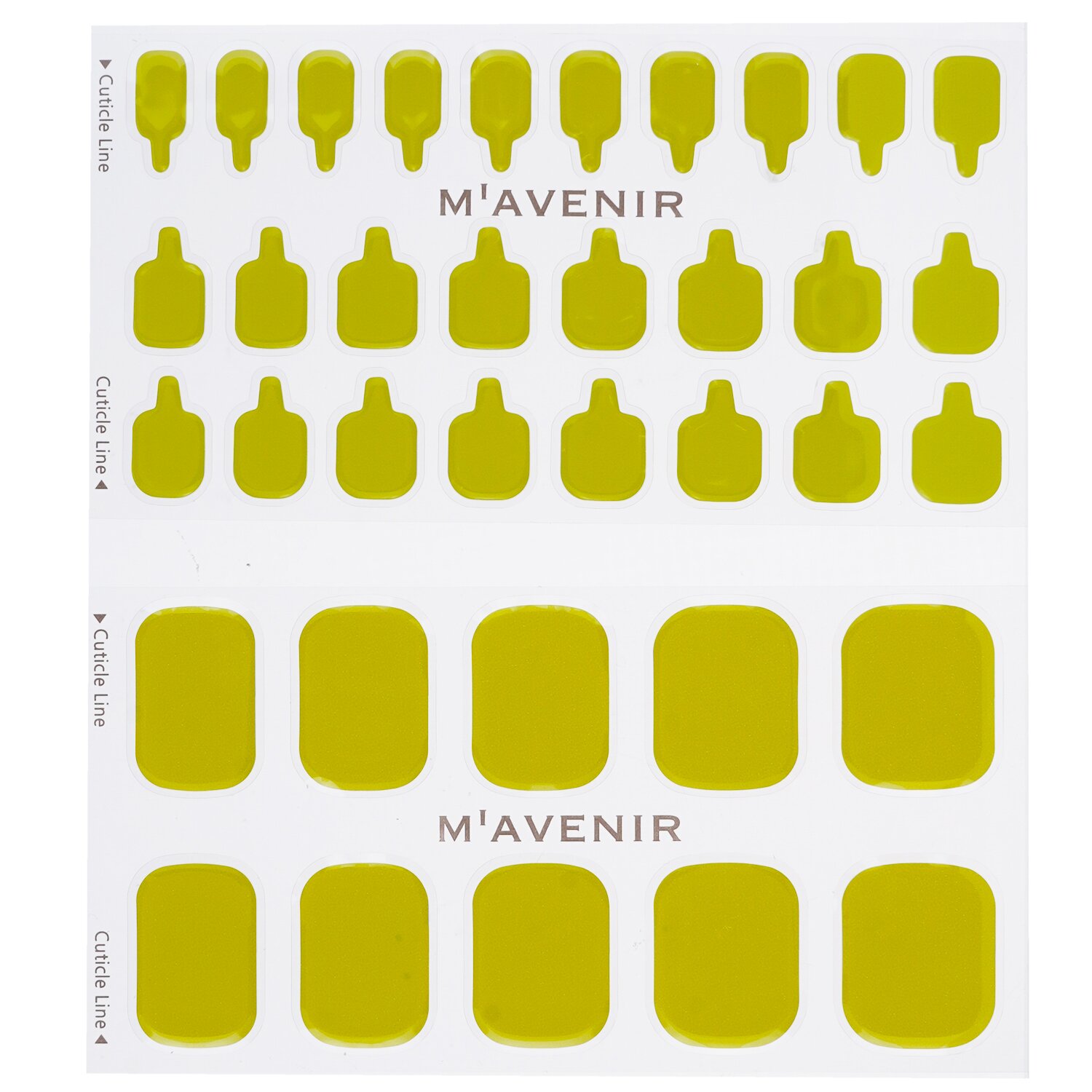 Mavenir Nail Sticker (Green) 36pcs