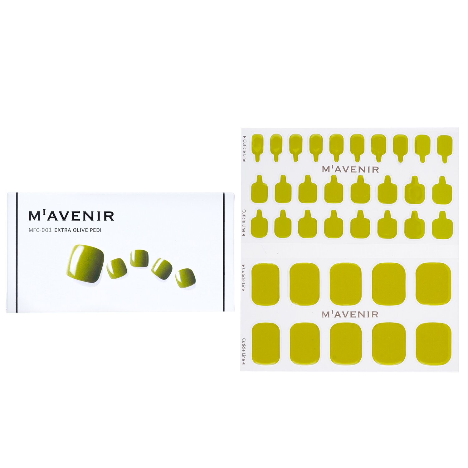 Mavenir Nail Sticker (Green) 36pcs