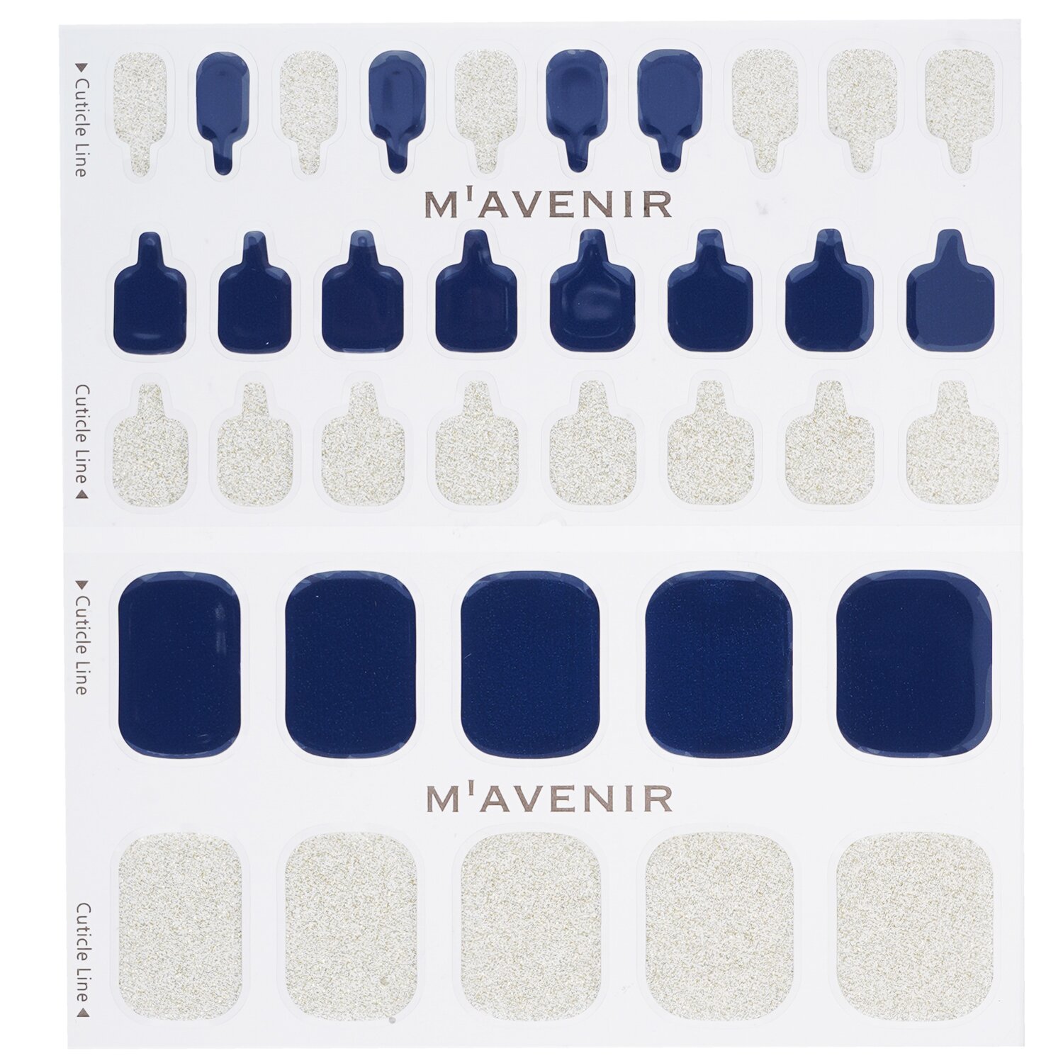 Mavenir Nail Sticker (Blue) 36pcs