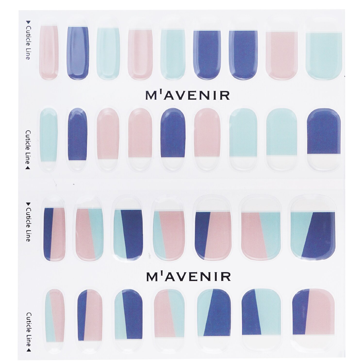 Mavenir Nail Sticker (Assorted Colour) 32pcs