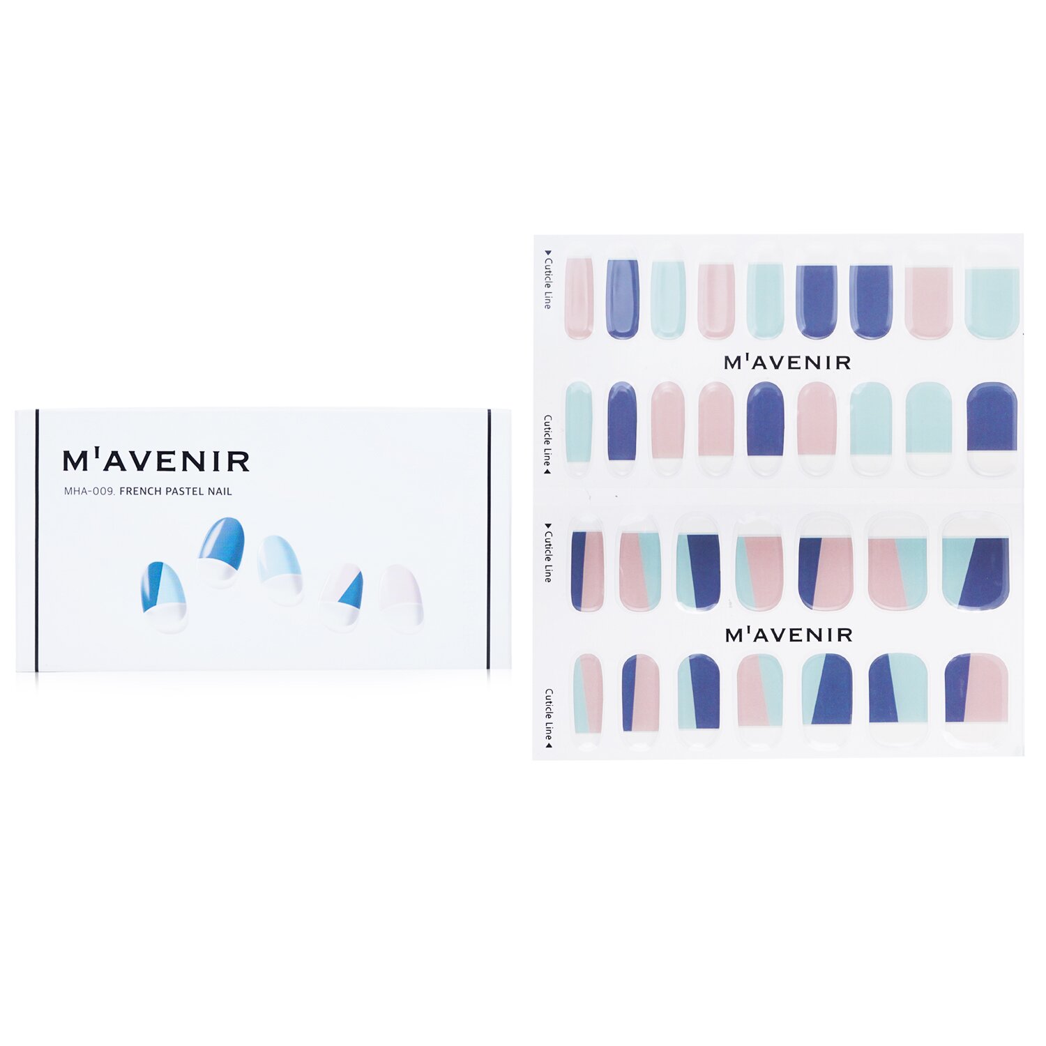Mavenir Nail Sticker (Assorted Colour) 32pcs