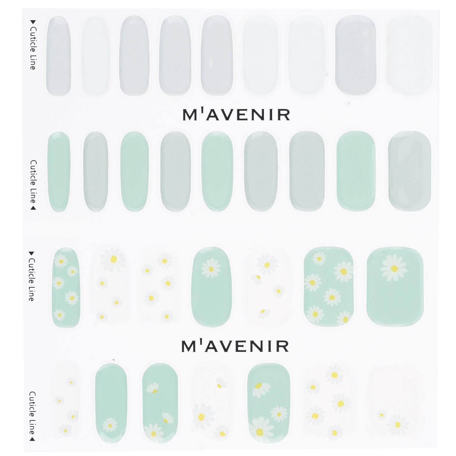 Mavenir Nail Sticker (Blue) 32pcs