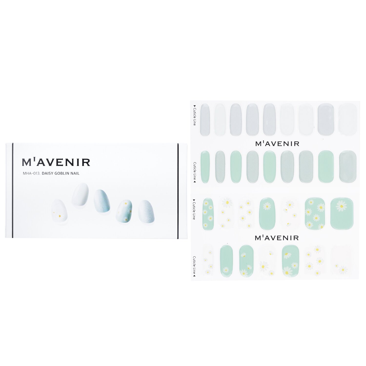 Mavenir Nail Sticker (Blue) 32pcs