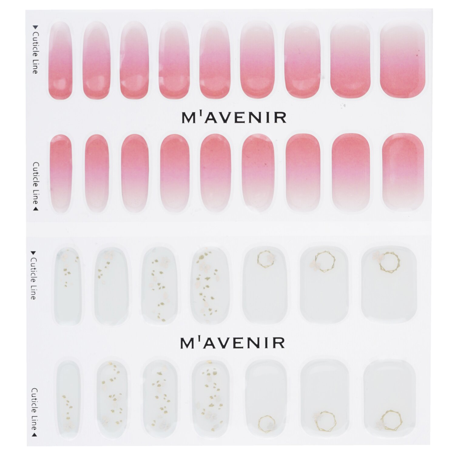 Mavenir Nail Sticker (Pink) 32pcs