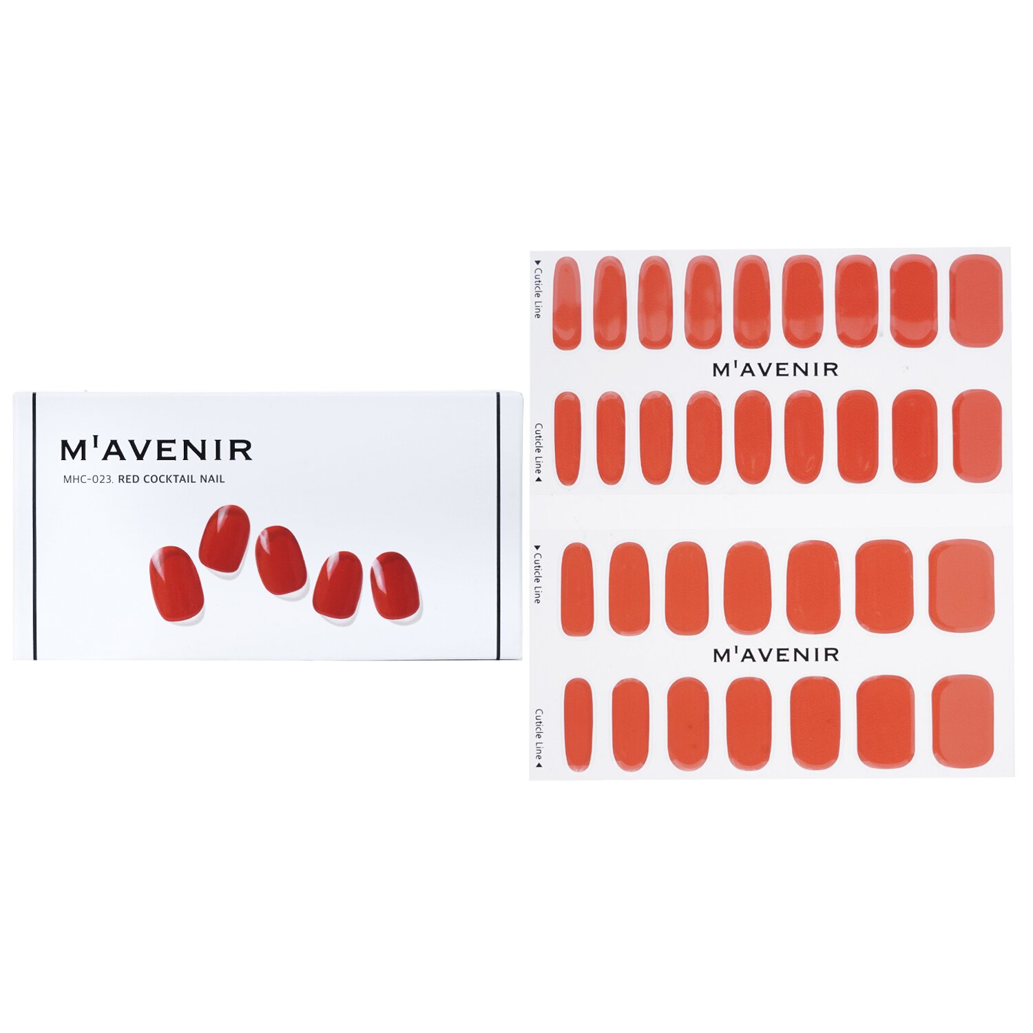 마베니르 Mavenir 네일 스티커 (레드) 32pcs