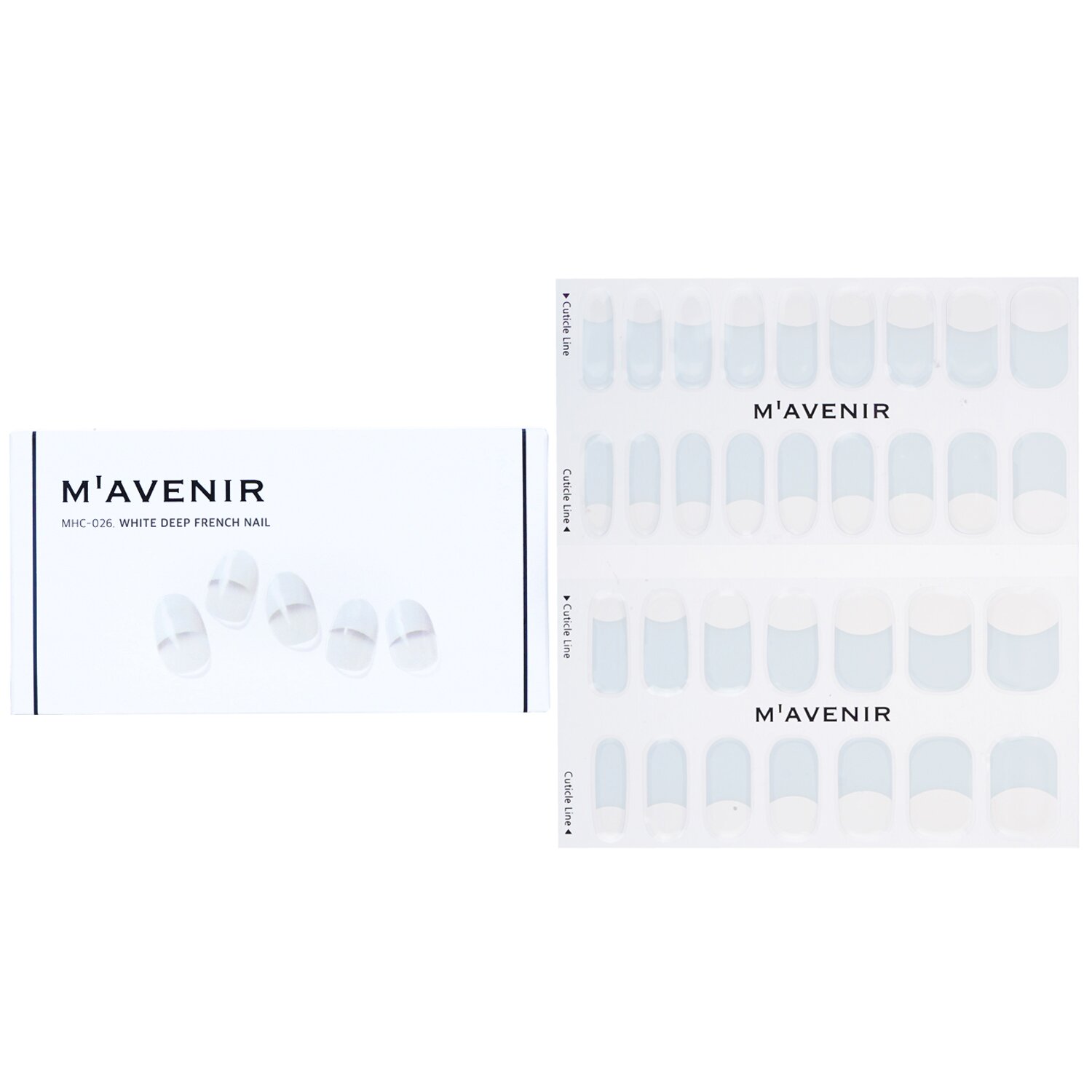Mavenir Nail Sticker (White) 32pcs