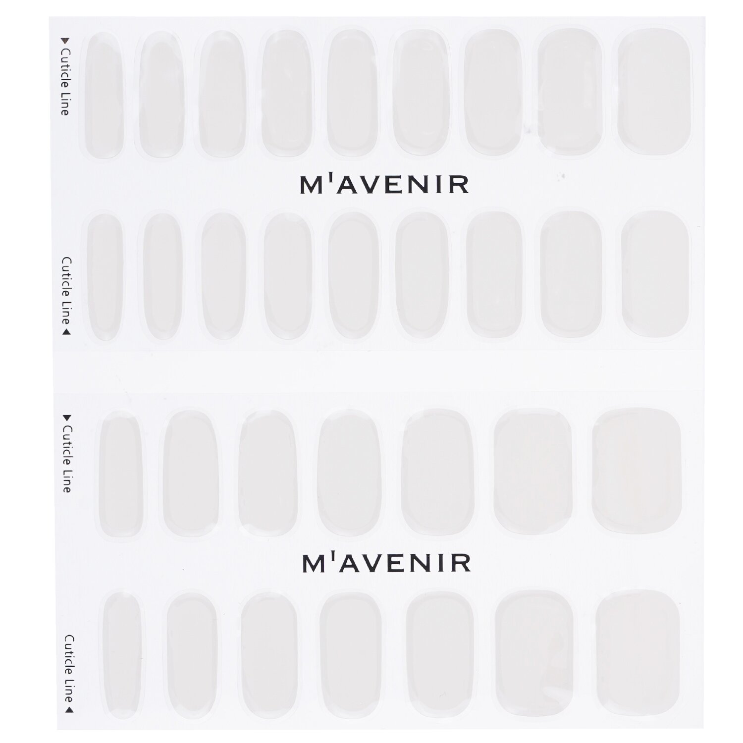 Mavenir Nail Sticker (White) 32pcs