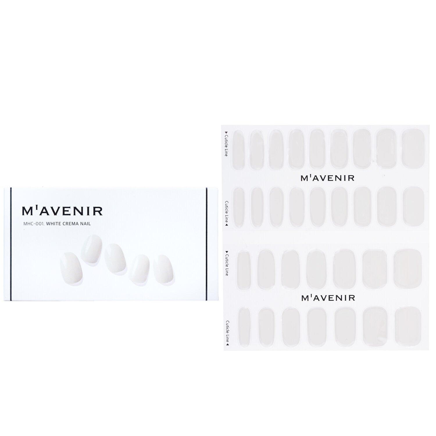 Mavenir Nail Sticker (White) 32pcs