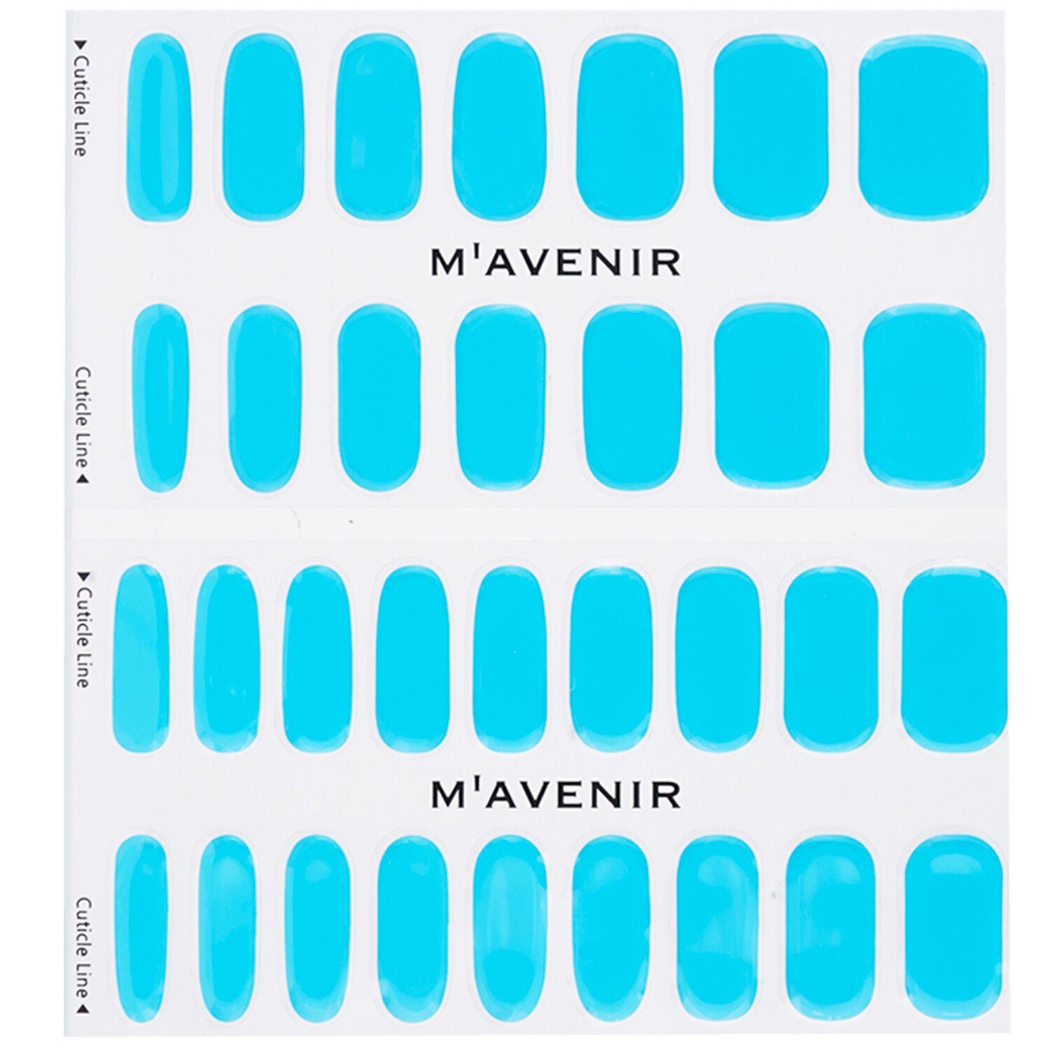 Mavenir Nail Sticker (Blue) 32pcs