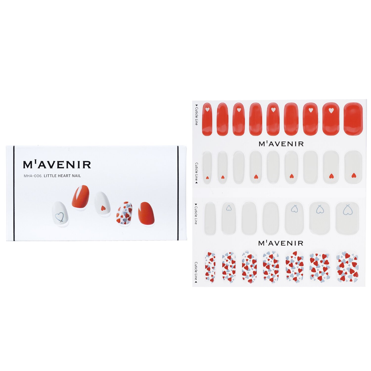 Mavenir Nail Sticker (Assorted Colour) 32pcs