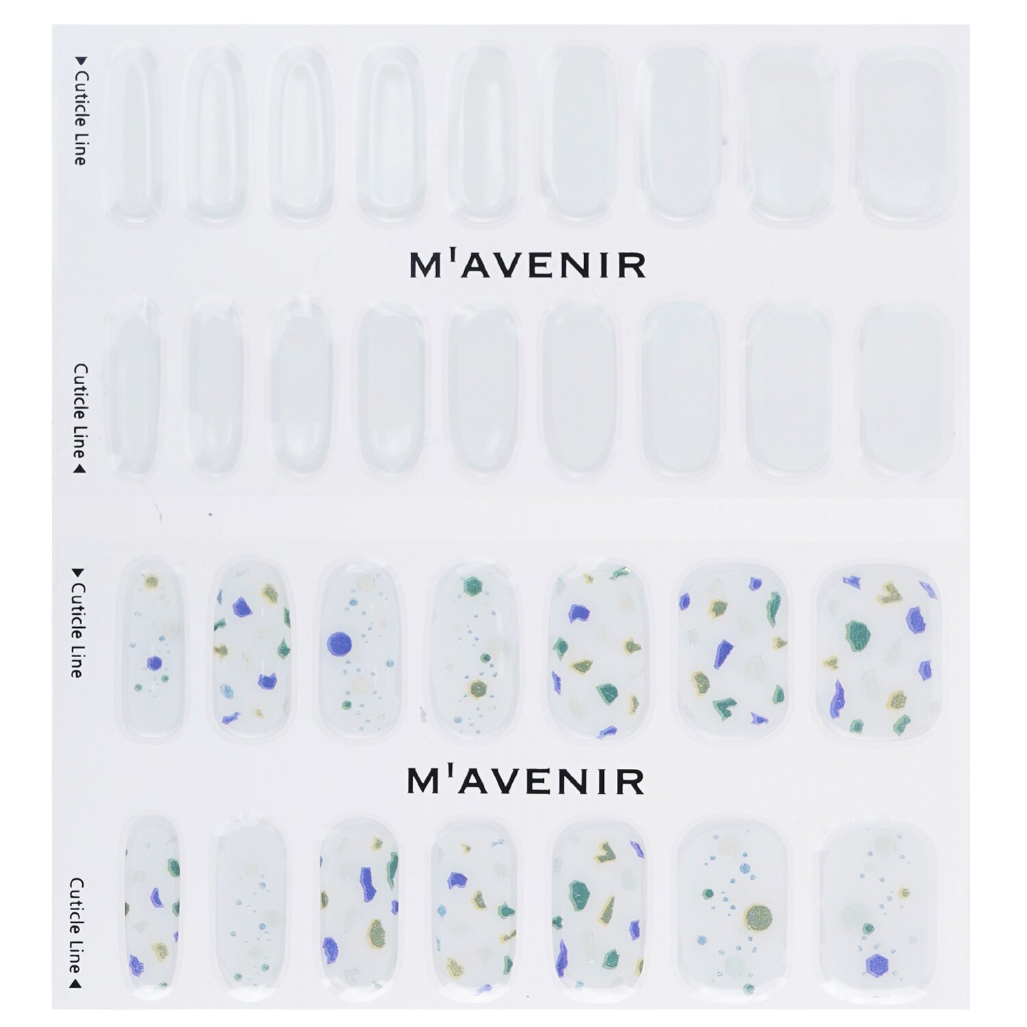 Mavenir Nail Sticker (White) 32pcs
