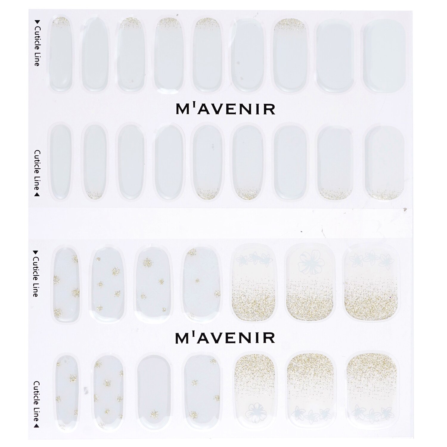Mavenir Nail Sticker (White) 32pcs