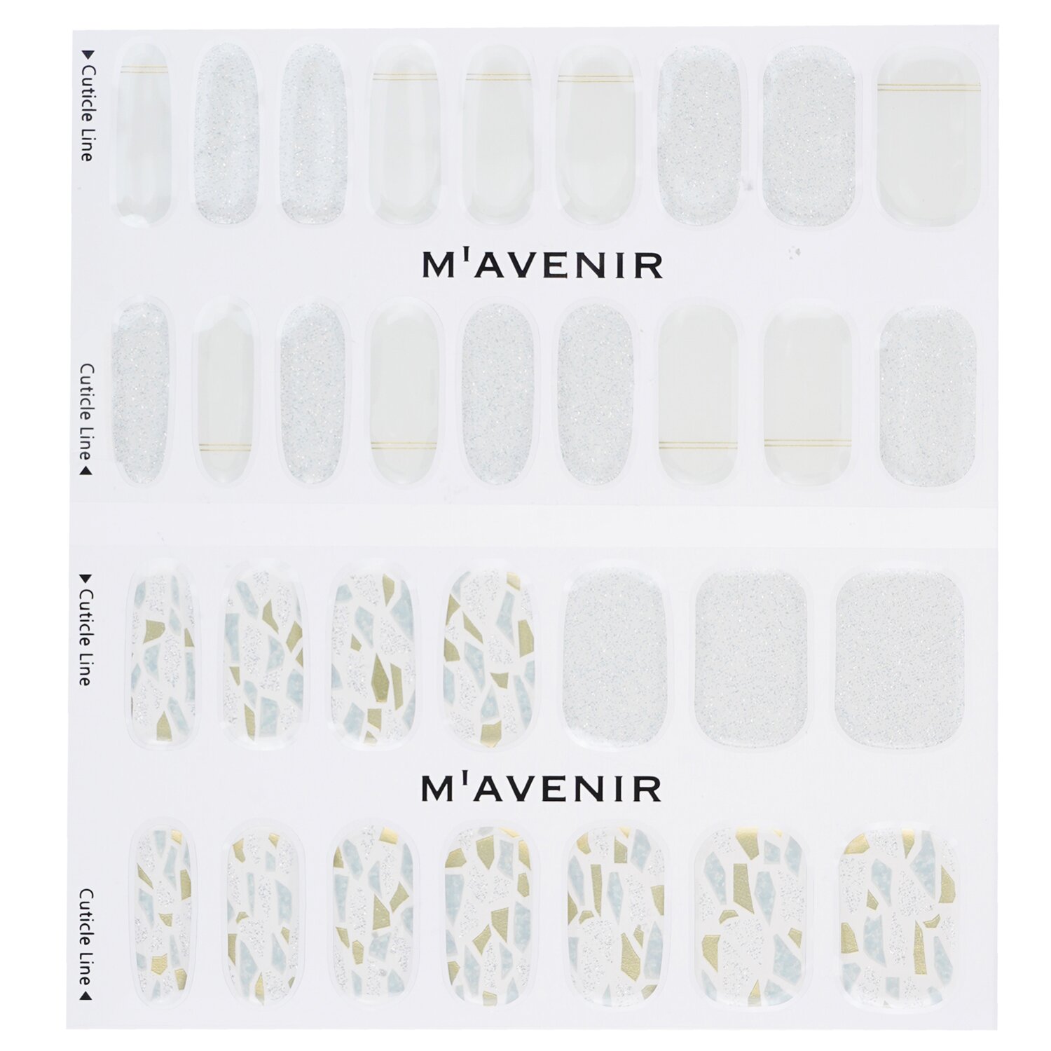 Mavenir Nail Sticker (White) 32pcs