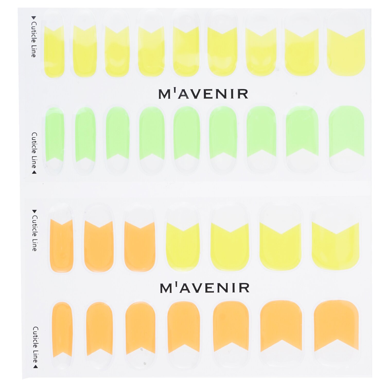 Mavenir Nail Sticker (Assorted Colour) 32pcs