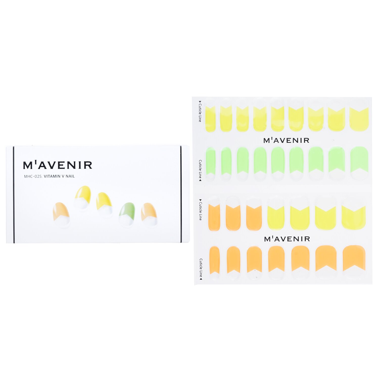 Mavenir Nail Sticker (Assorted Colour) 32pcs