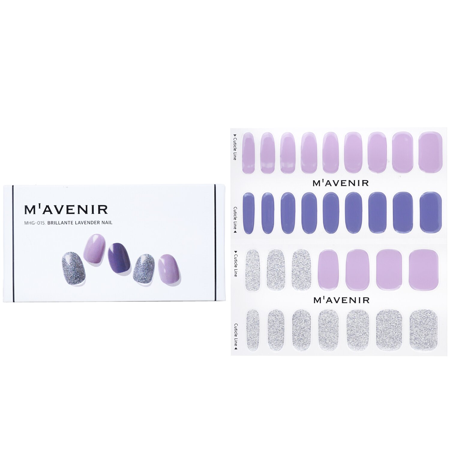 Mavenir Nail Sticker (Purple) 32pcs