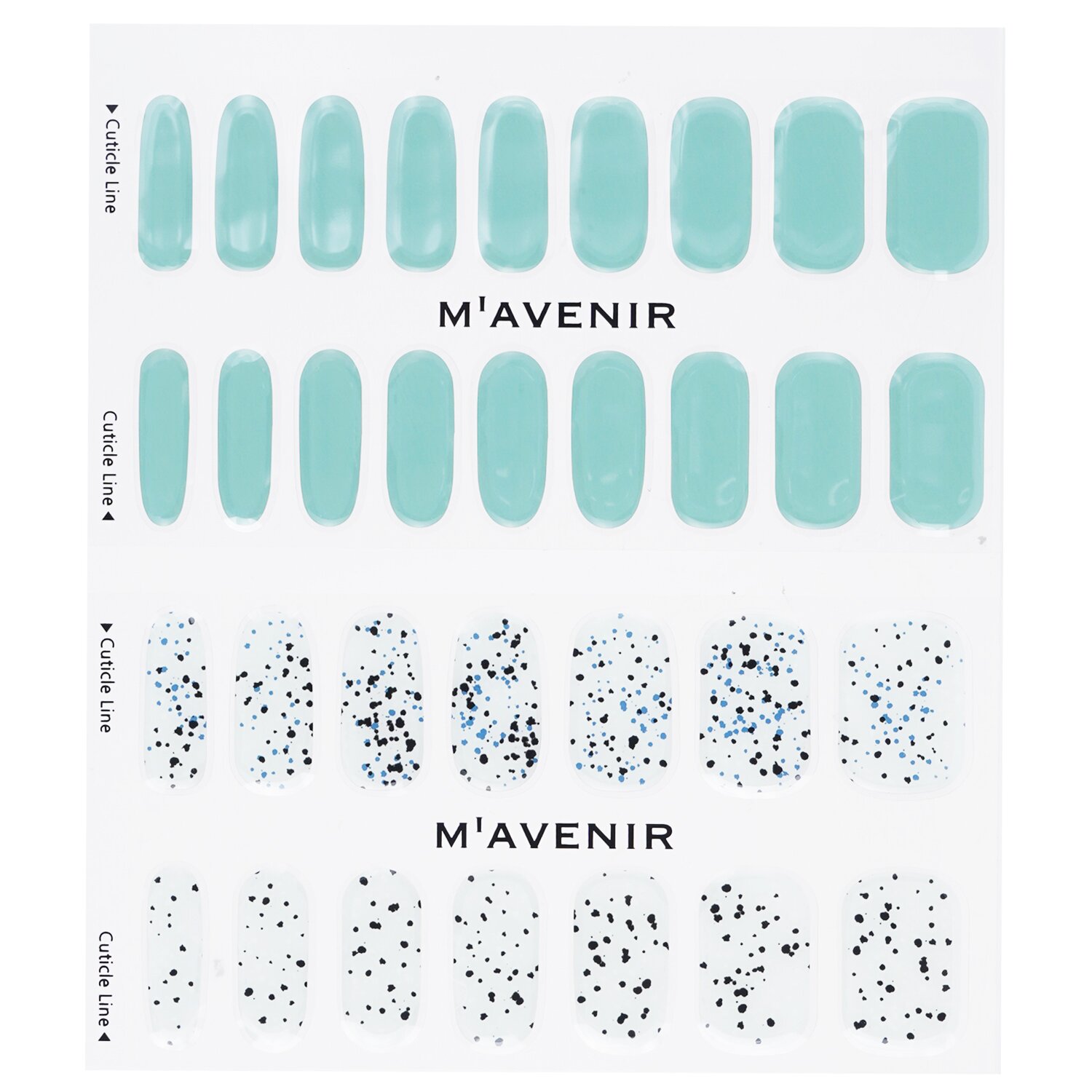 Mavenir ملصق الأظافر (أزرق) 32pcs