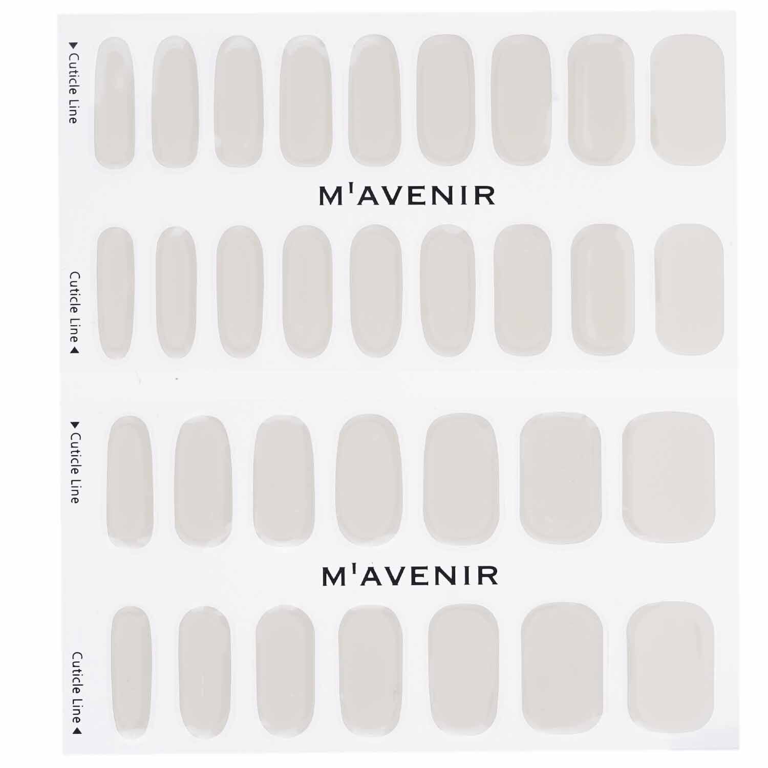 Mavenir Nail Sticker (White) 32pcs