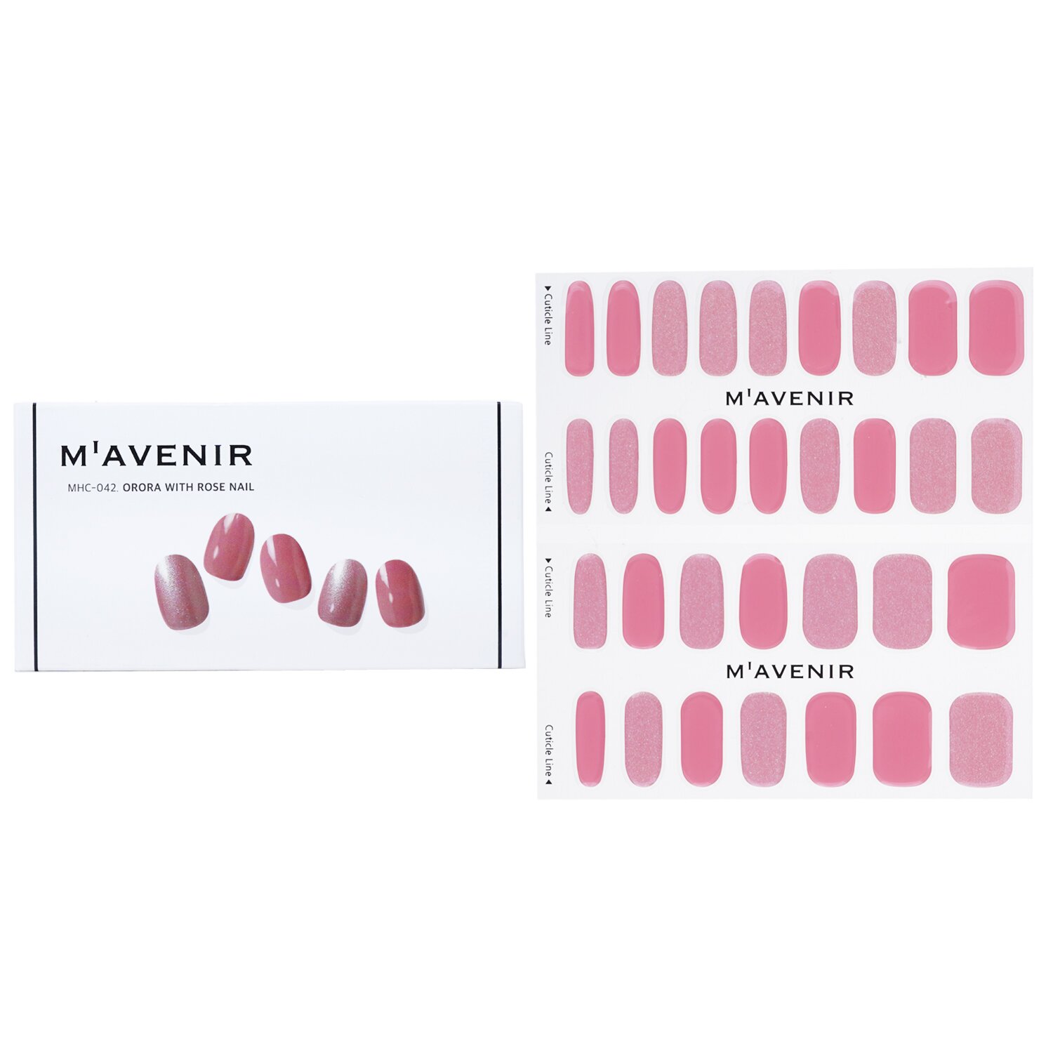 Mavenir Nail Sticker (Pink) 32pcs