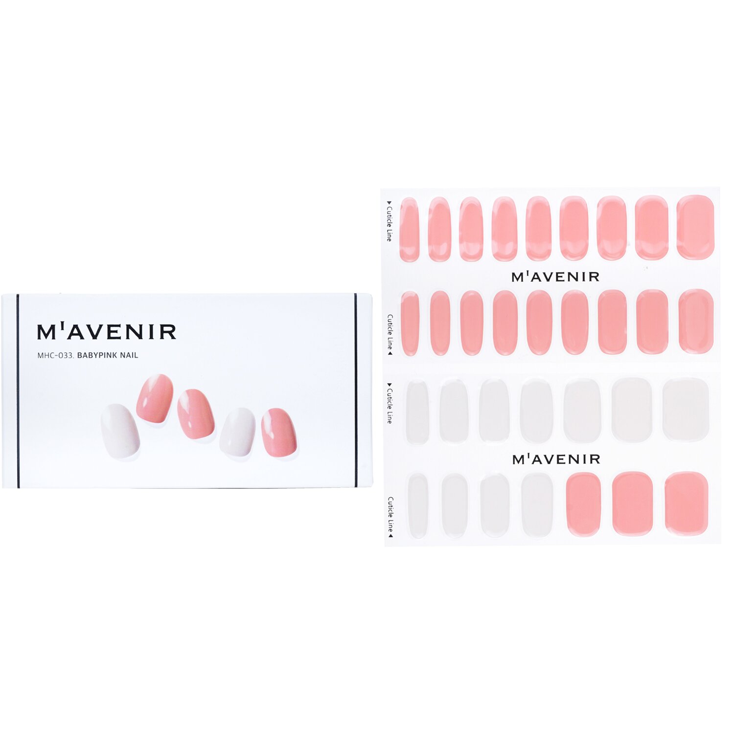 Mavenir Nail Sticker (Pink) 32pcs