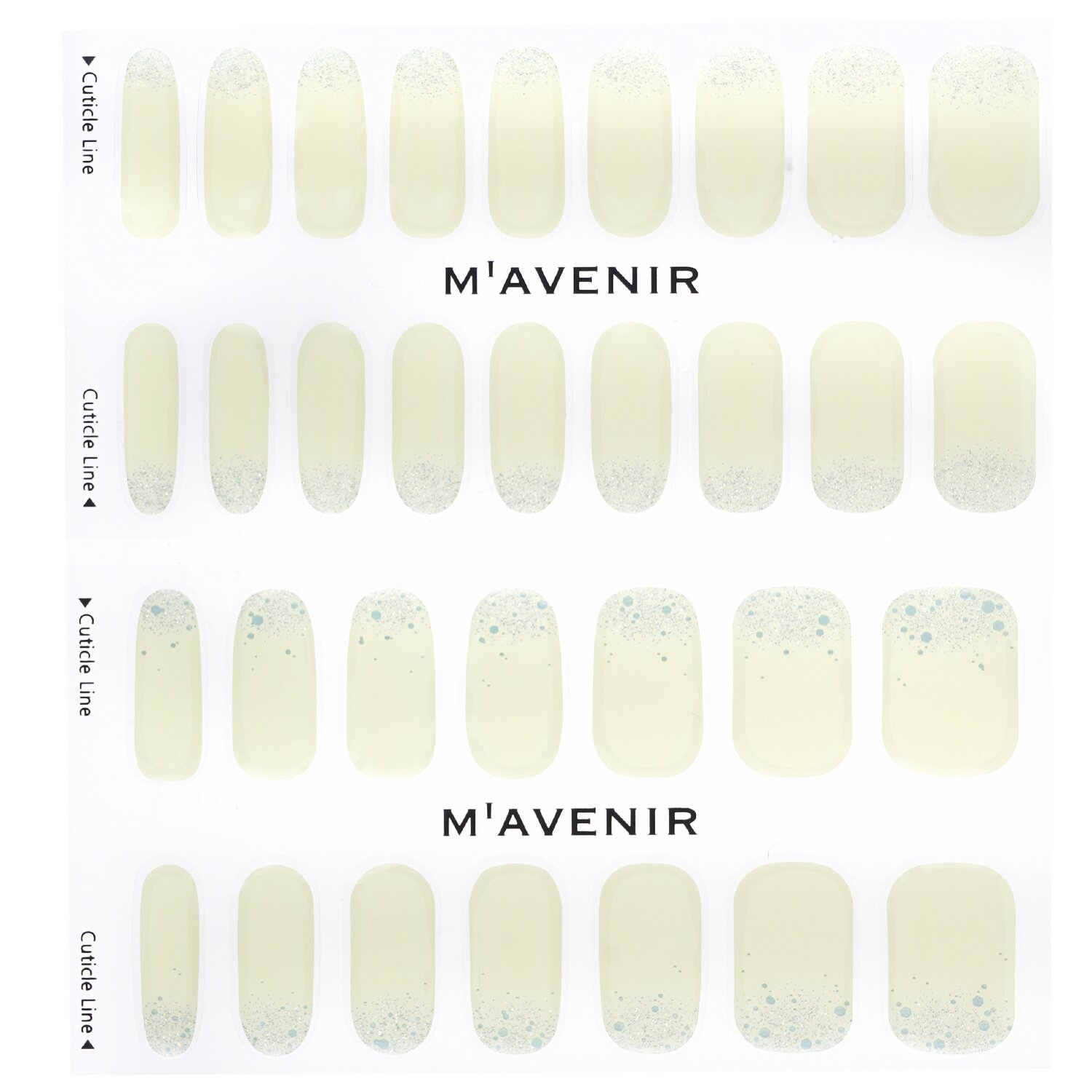 Mavenir Nail Sticker (White) 32pcs