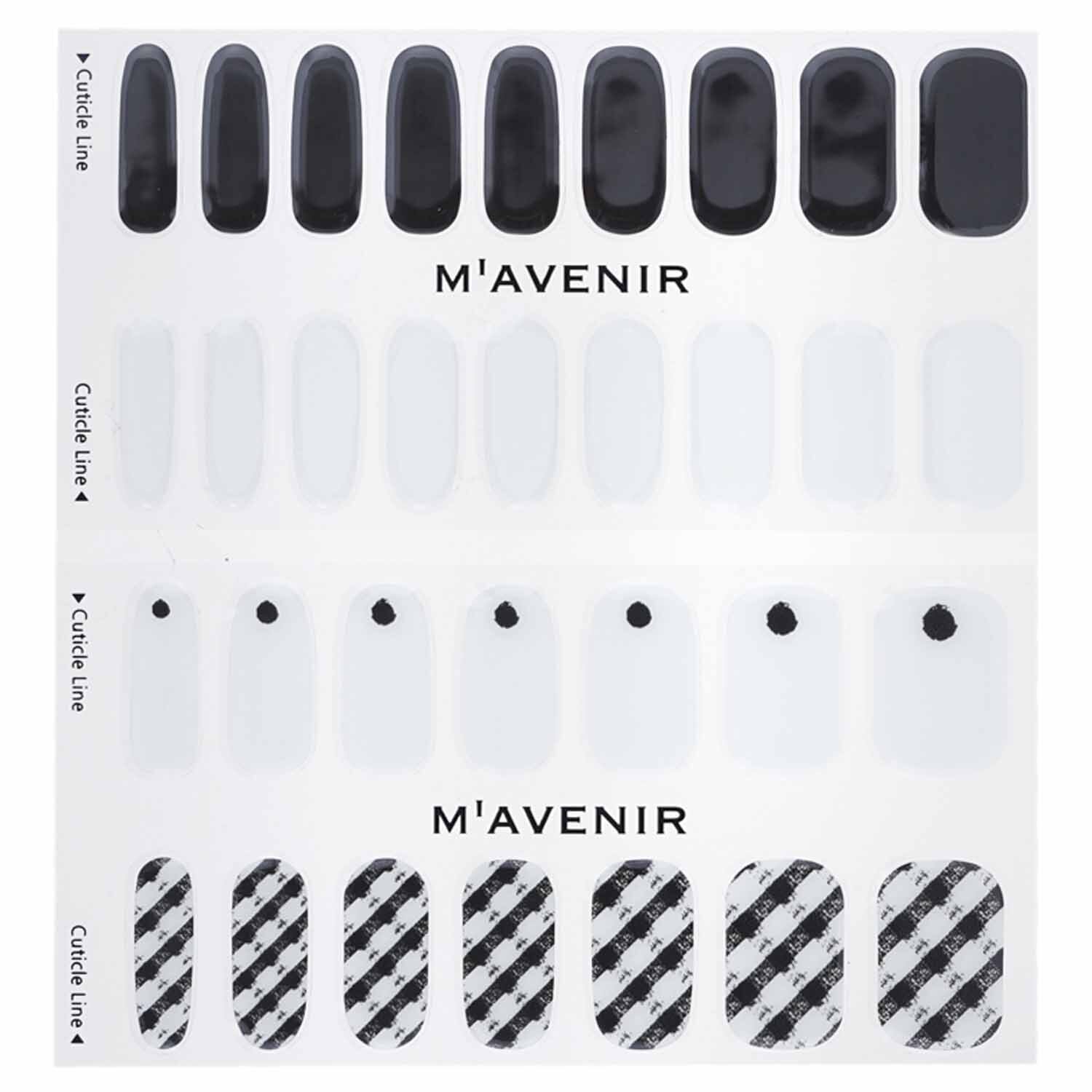 Mavenir Nail Sticker (White) 32pcs