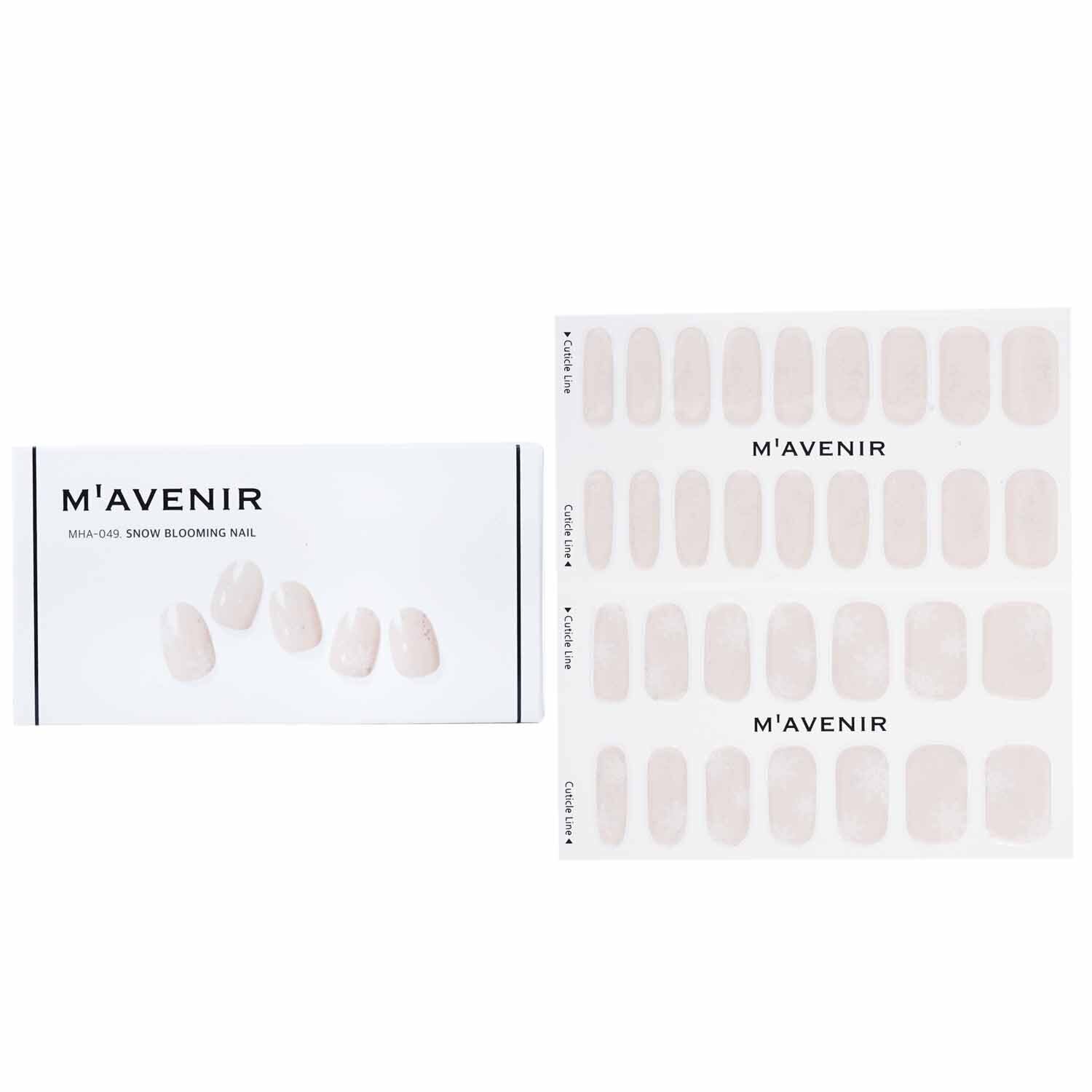 Mavenir Nail Sticker (White) 32pcs