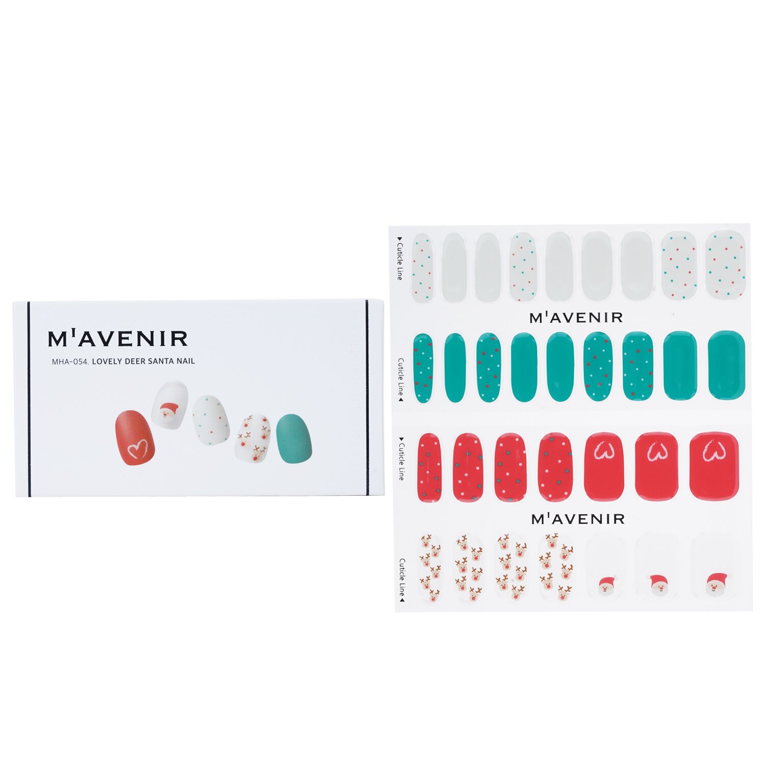 Mavenir ملصق الأظافر (ألوان متنوعة) 32pcs