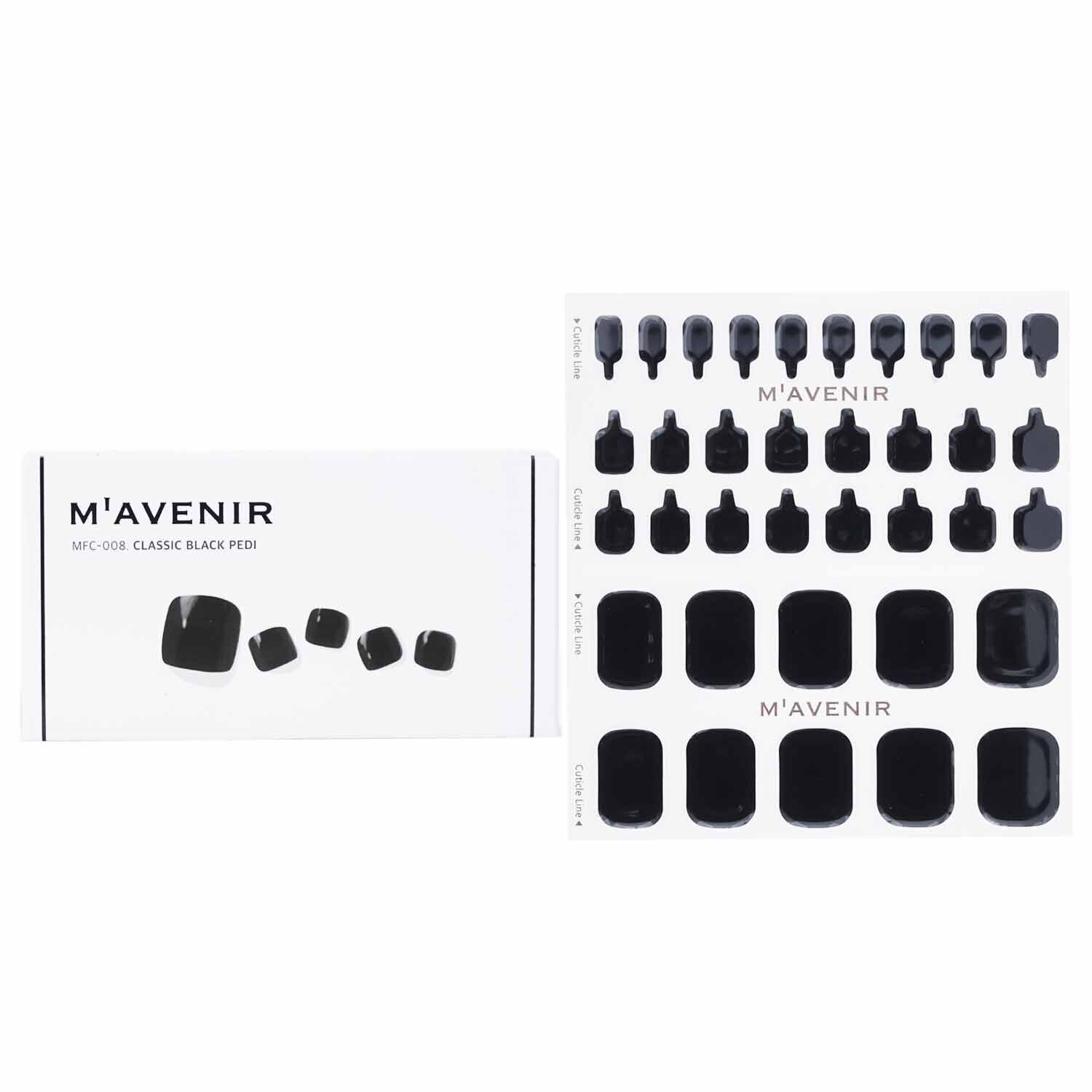 Mavenir Αυτοκόλλητο νυχιών (Μαύρο) 36pcs