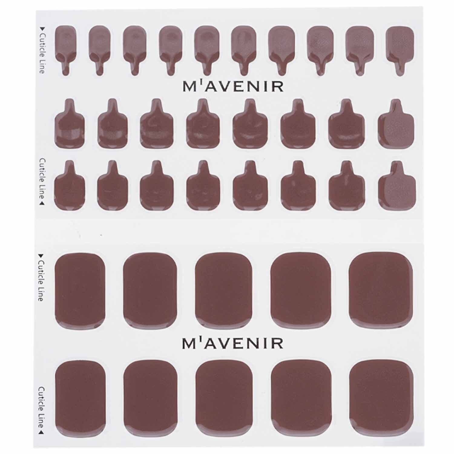 Mavenir Nail Sticker (Brown) 36pcs
